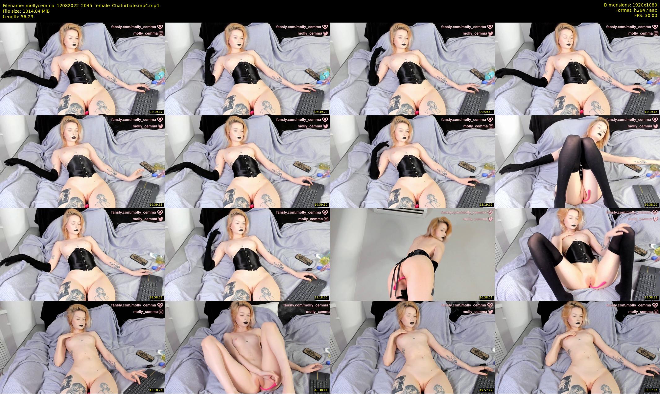mollycemma — 57 minute Chaturbate female cam show recording, 1080p, Aug 12, 2022