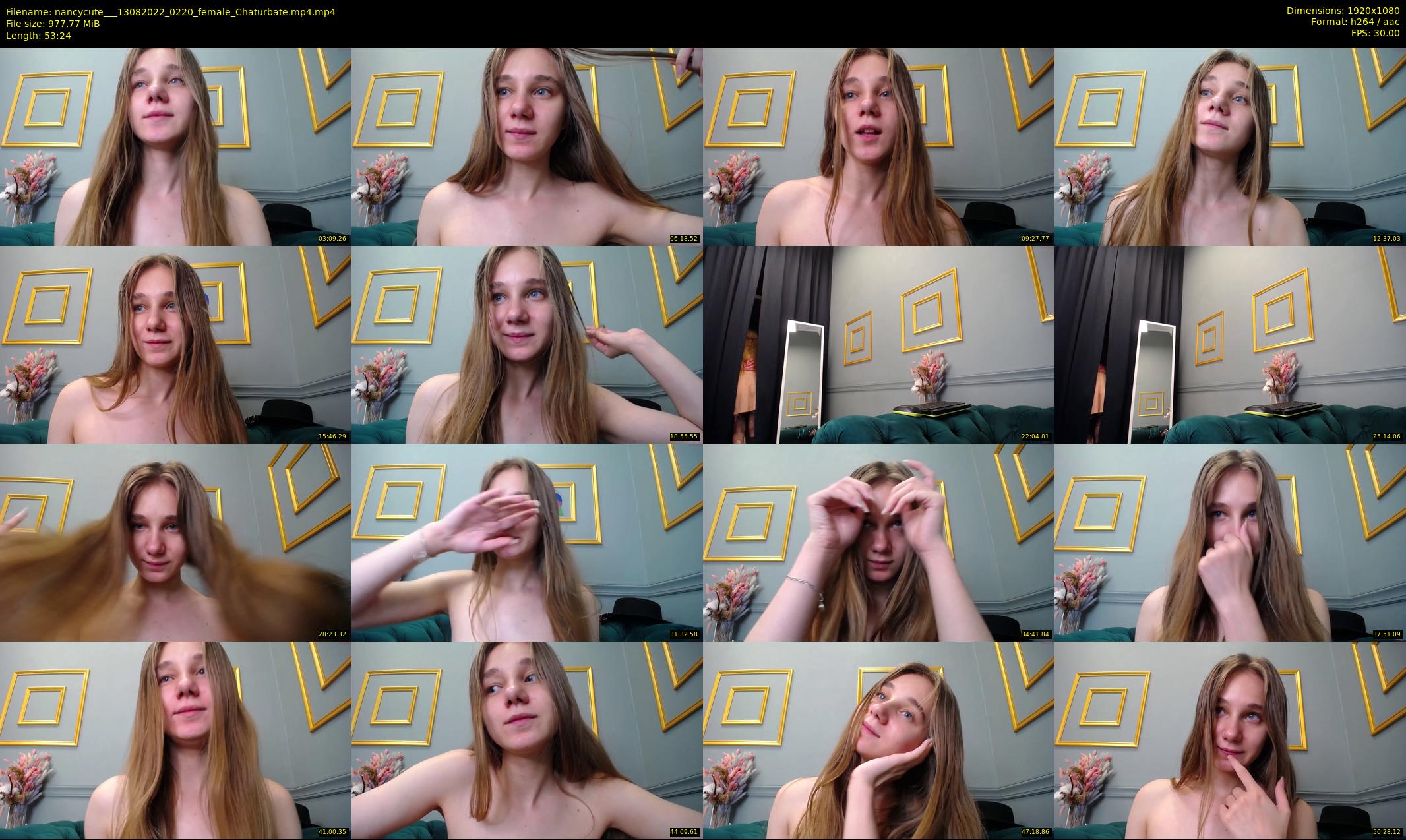 nancycute__ — 54 minute Chaturbate female cam show recording, 1080p, Aug 13, 2022