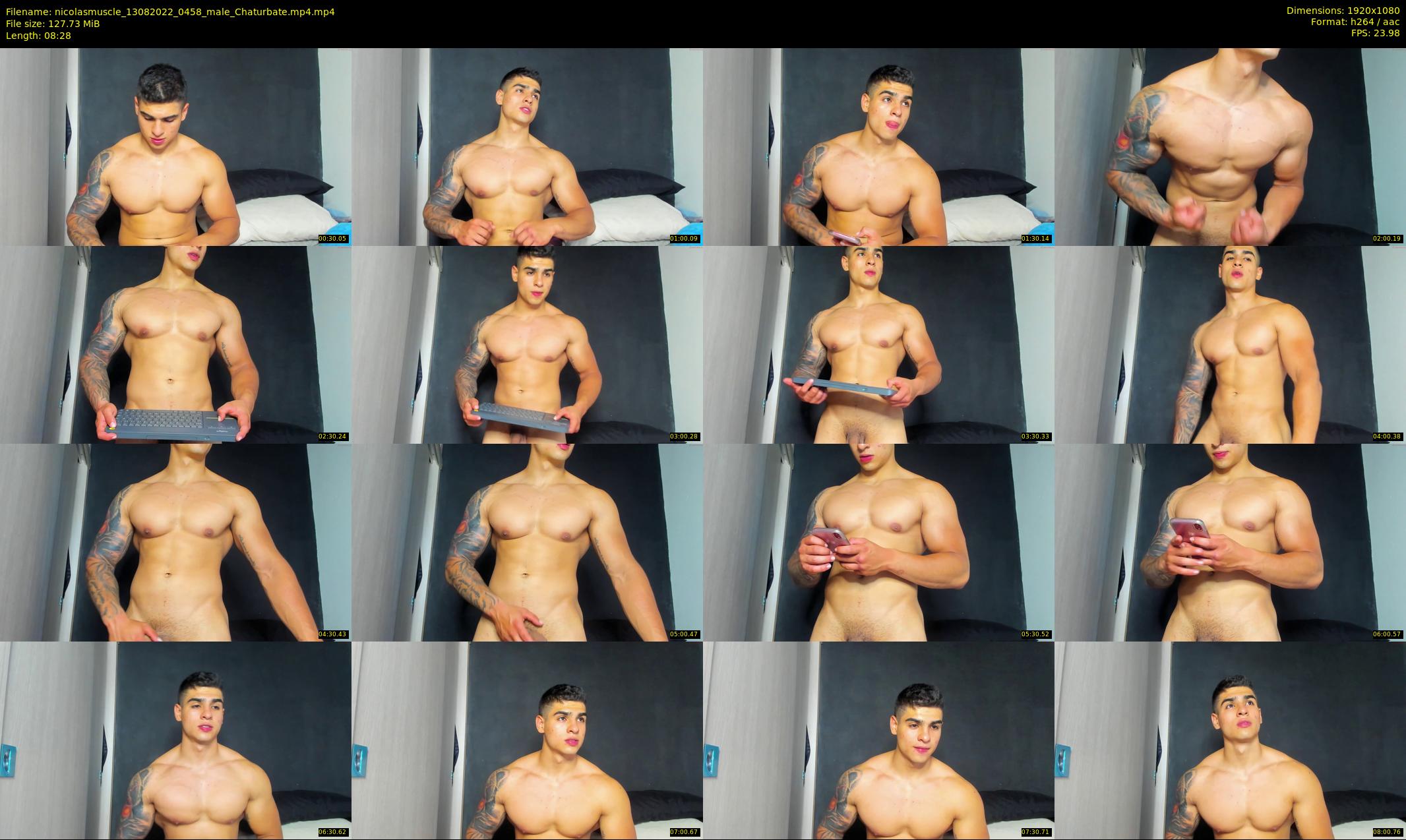 nicolasmuscle — 9 minute Chaturbate male cam show recording, 1080p, Aug 13, 2022