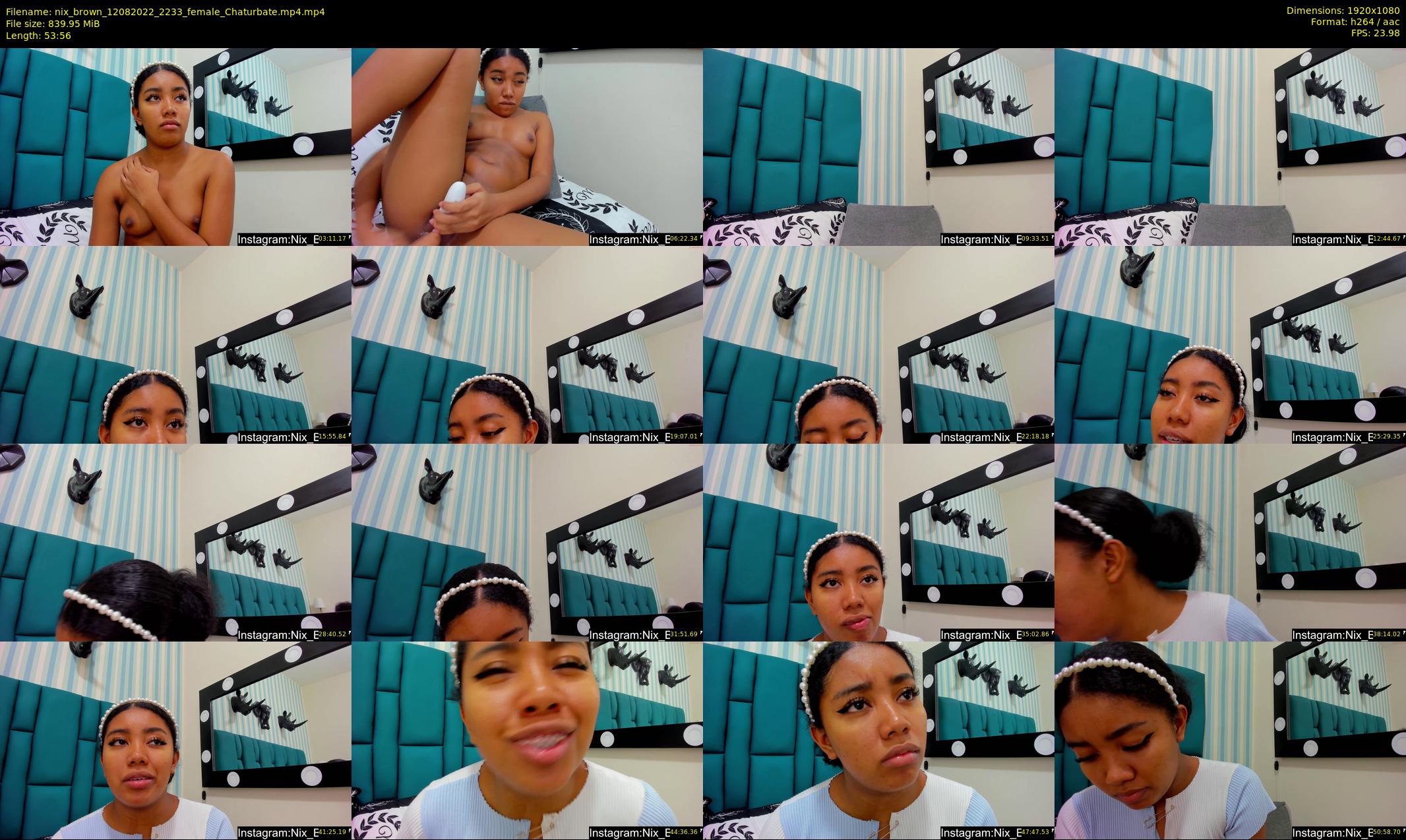 nix_brown — 54 minute Chaturbate female cam show recording, 1080p, Aug 12, 2022