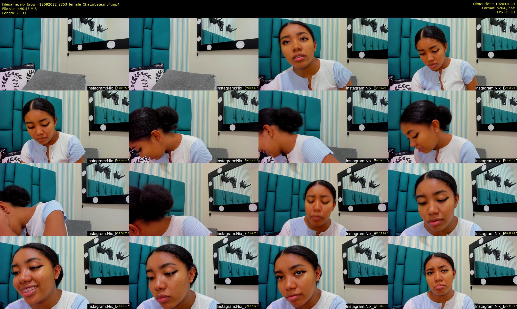 nix_brown — 27 minute Chaturbate female cam show recording, 1080p, Aug 12, 2022