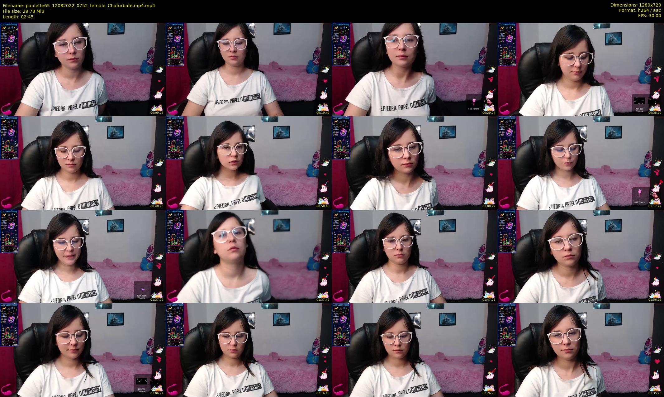 paulette65 — 3 minute Chaturbate female cam show recording, 720p, Aug 12, 2022
