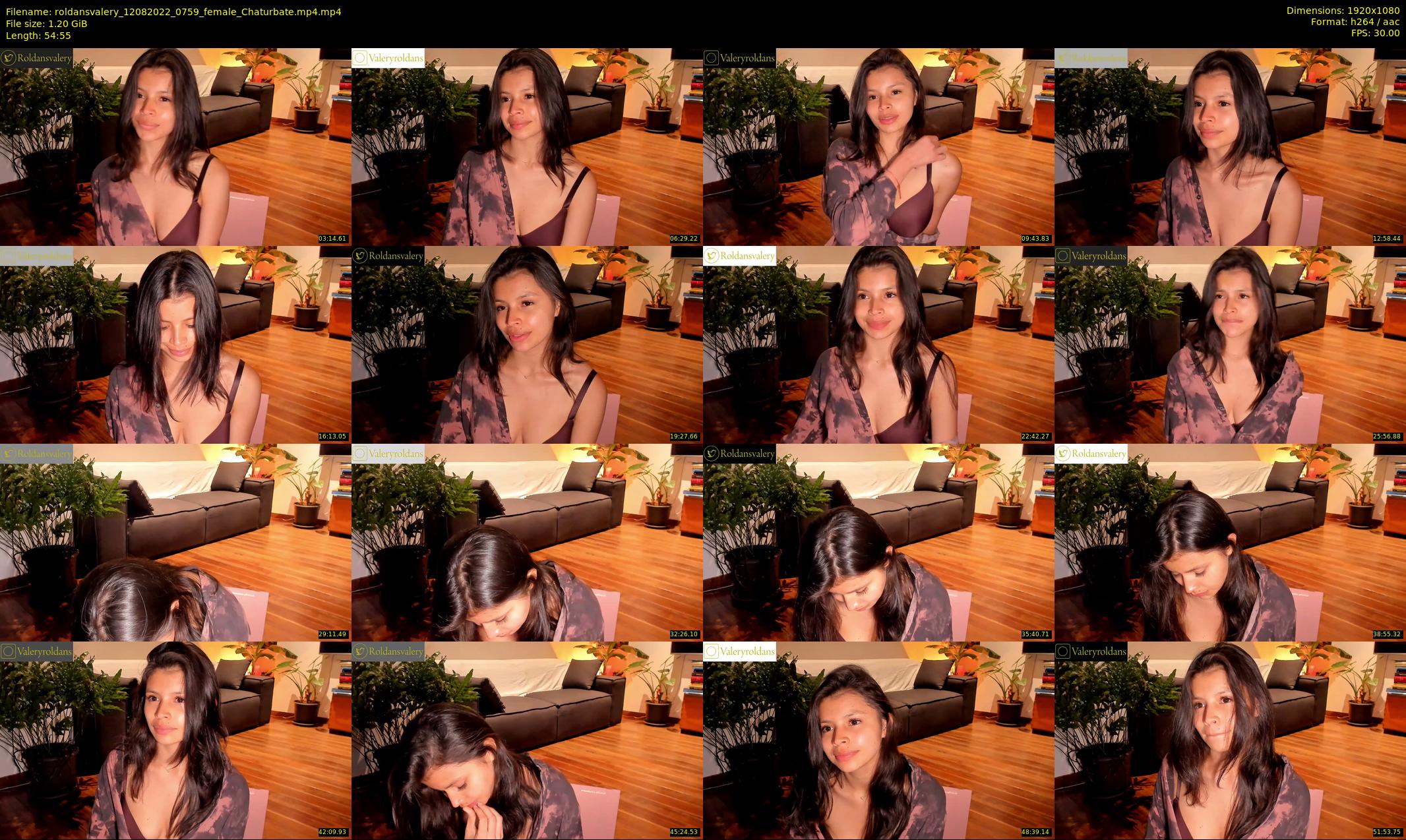 roldansvalery — 55 minute Chaturbate female cam show recording, 1080p, Aug 12, 2022