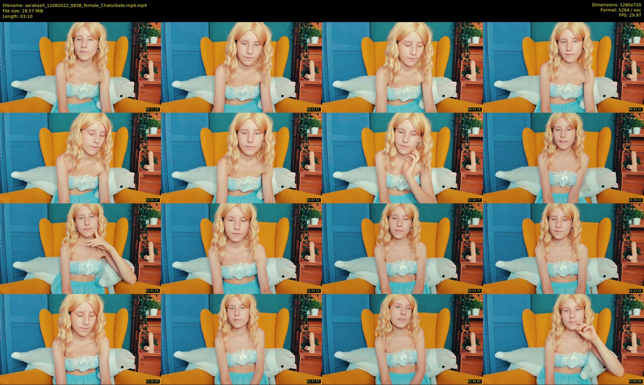 sarakaell — 4 minute Chaturbate female cam show recording, 720p, Aug 12, 2022