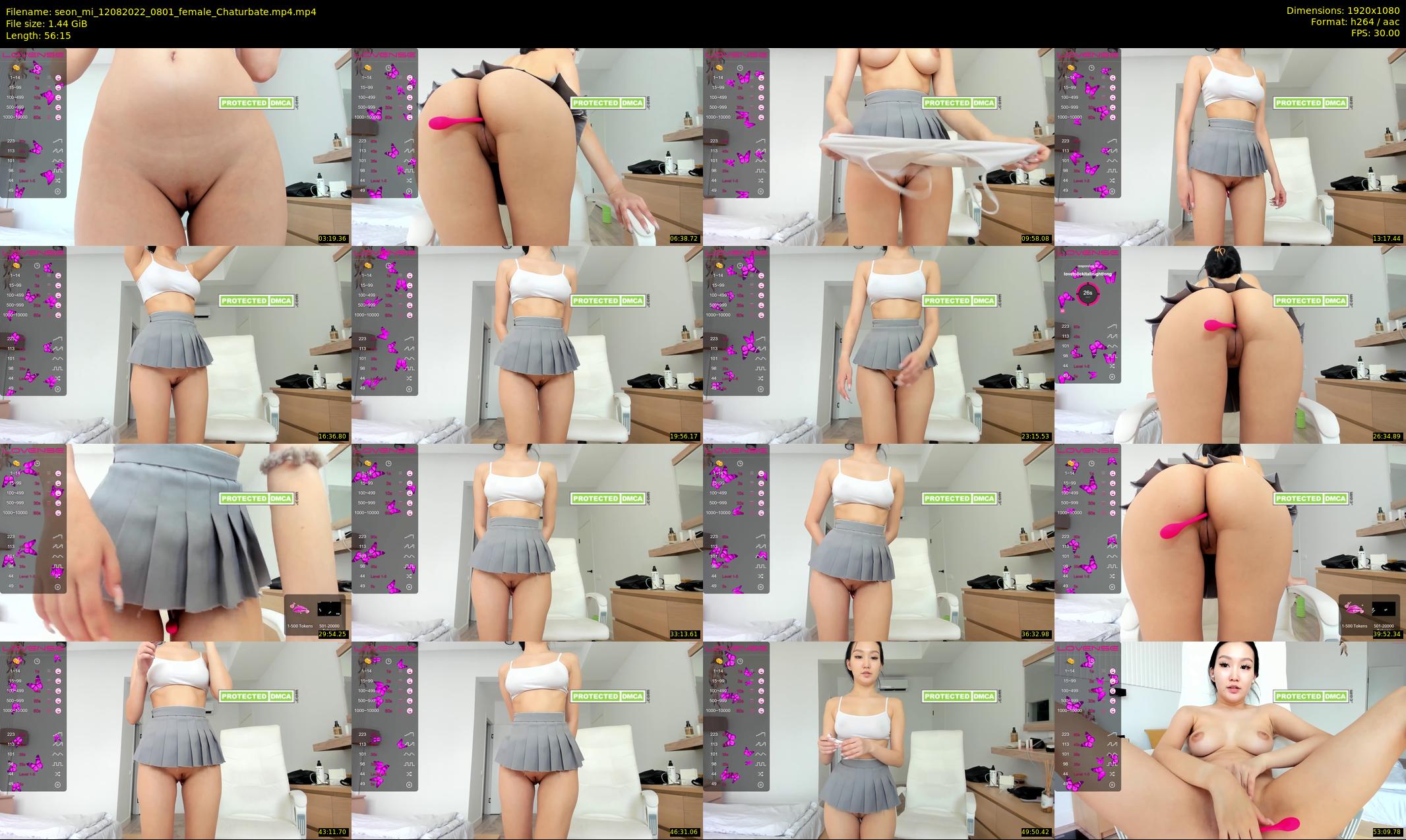 seon_mi — 57 minute Chaturbate female cam show recording, 1080p, Aug 12, 2022