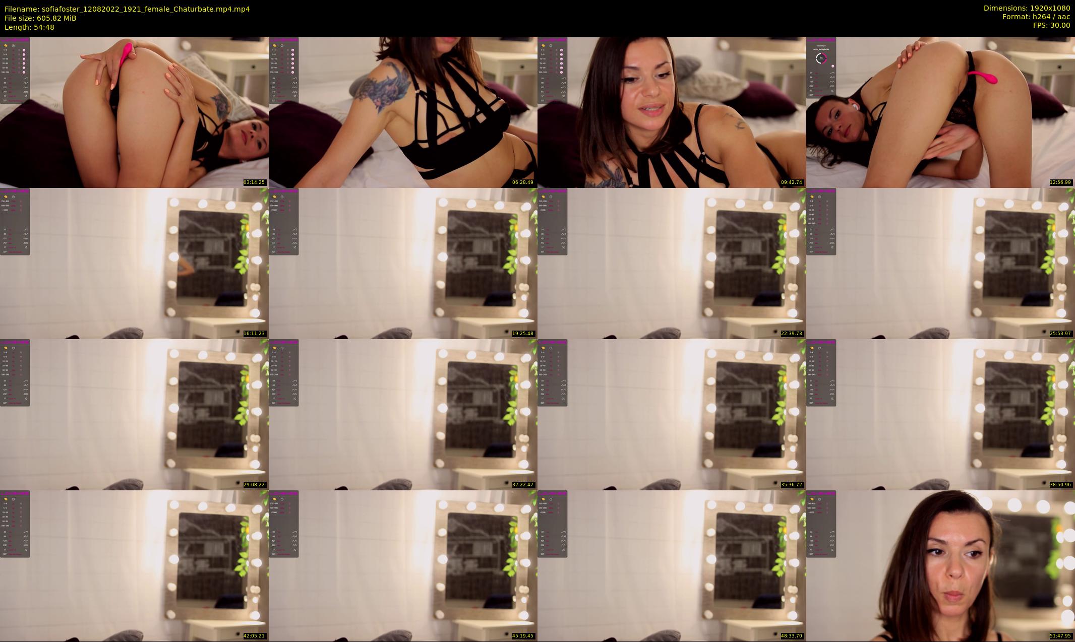 sofiafoster — 55 minute Chaturbate female cam show recording, 1080p, Aug 12, 2022