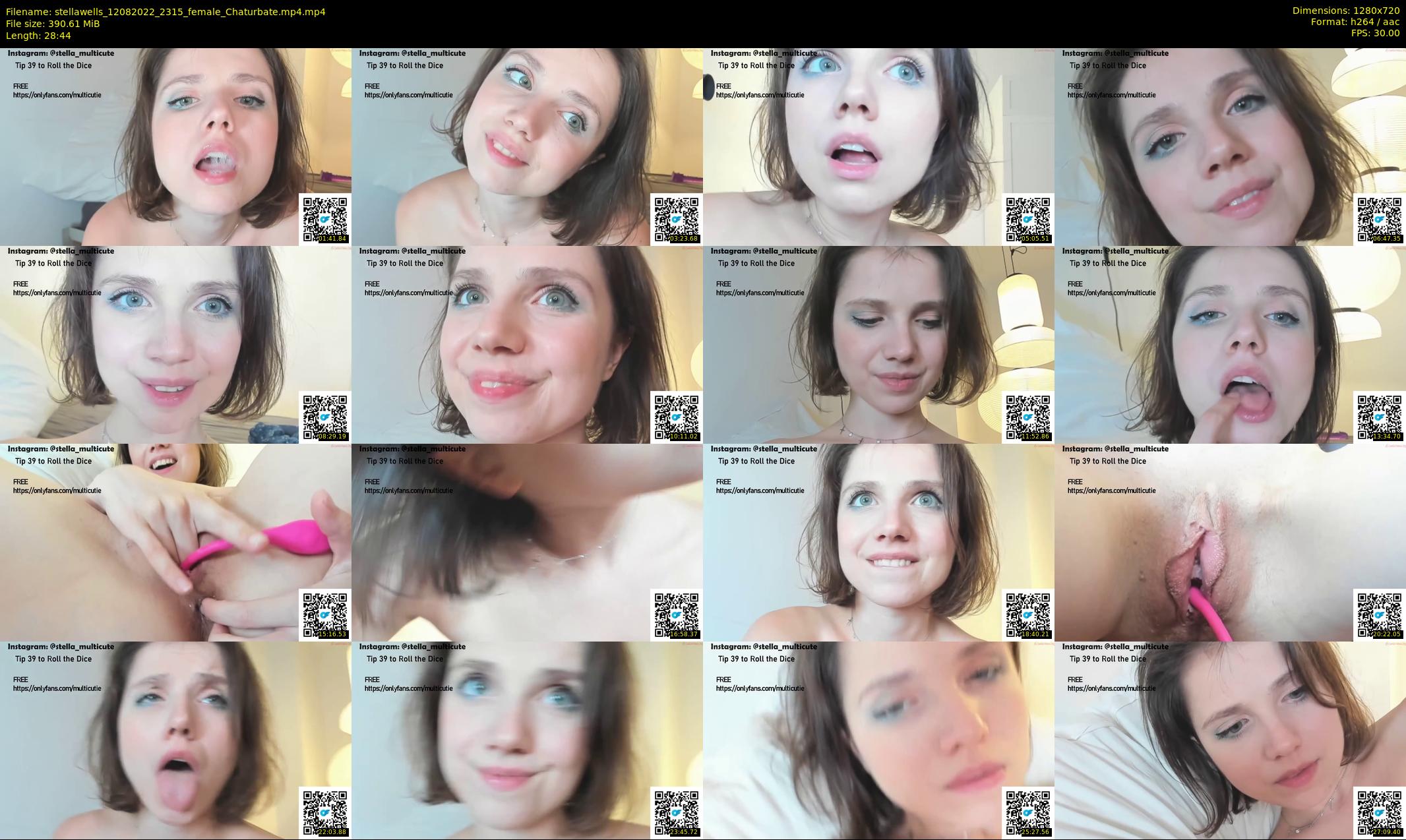 stellawells — 29 minute Chaturbate female cam show recording, 720p, Aug 12, 2022