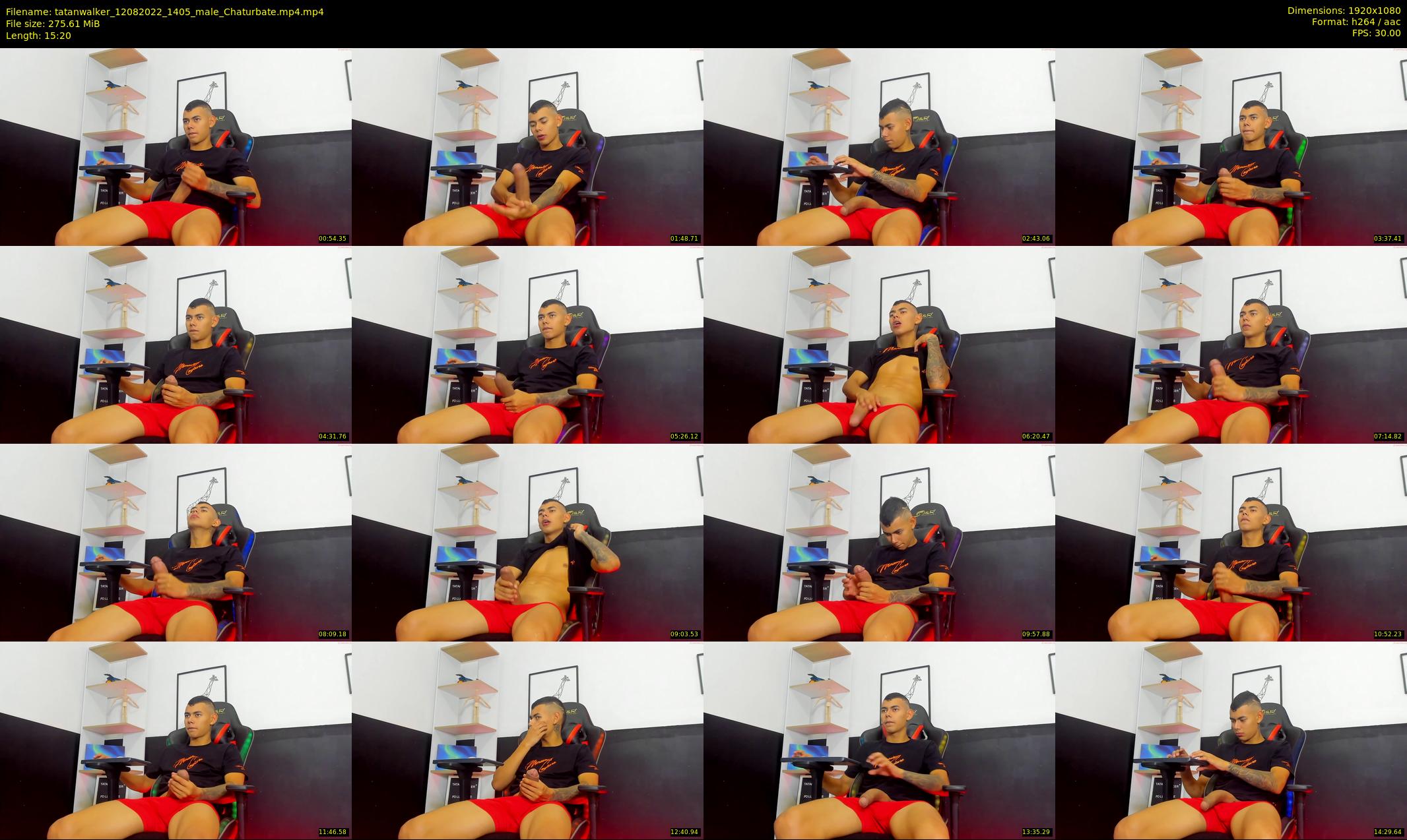 tatanwalker — 16 minute Chaturbate male cam show recording, 1080p, Aug 12, 2022
