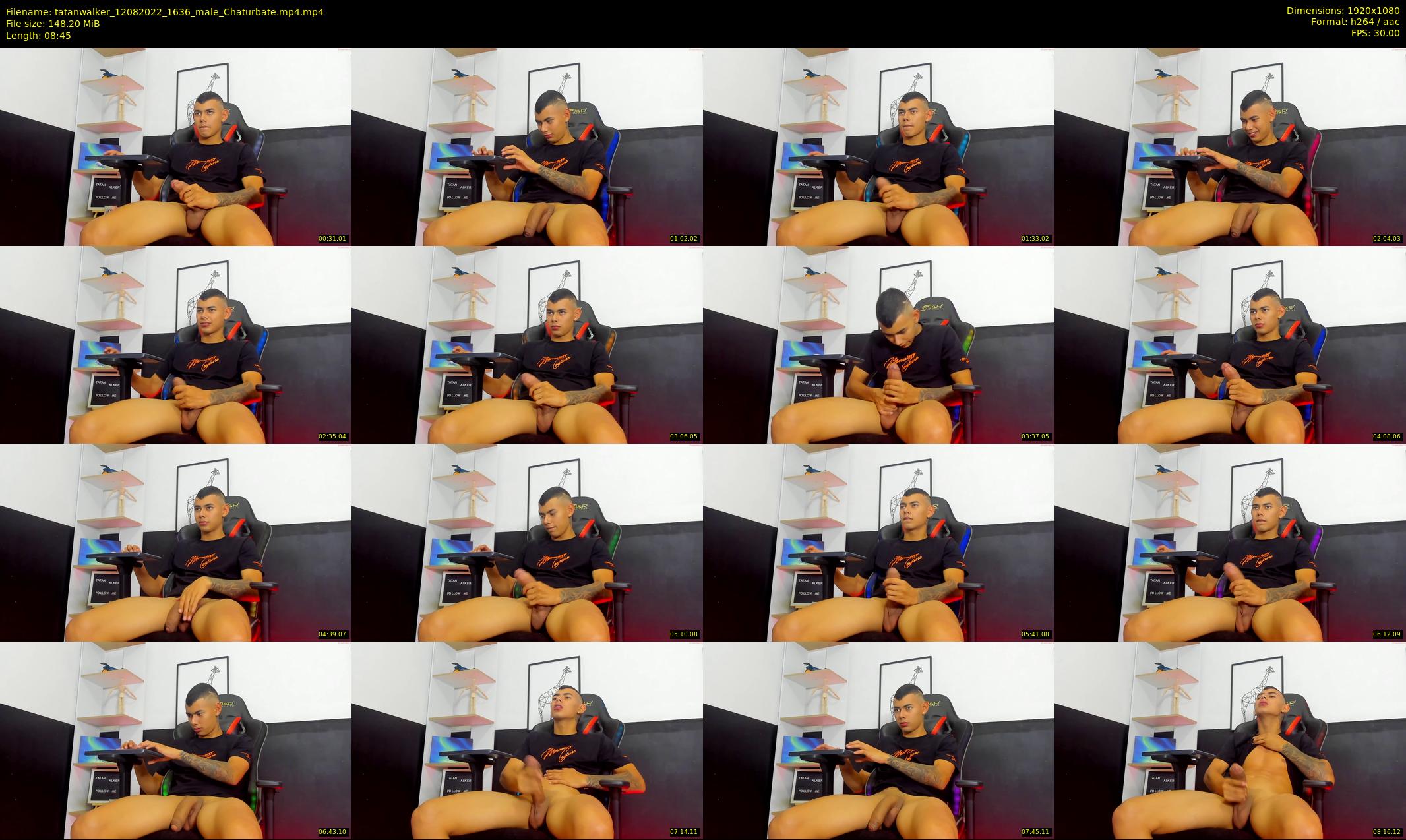 tatanwalker — 9 minute Chaturbate male cam show recording, 1080p, Aug 12, 2022