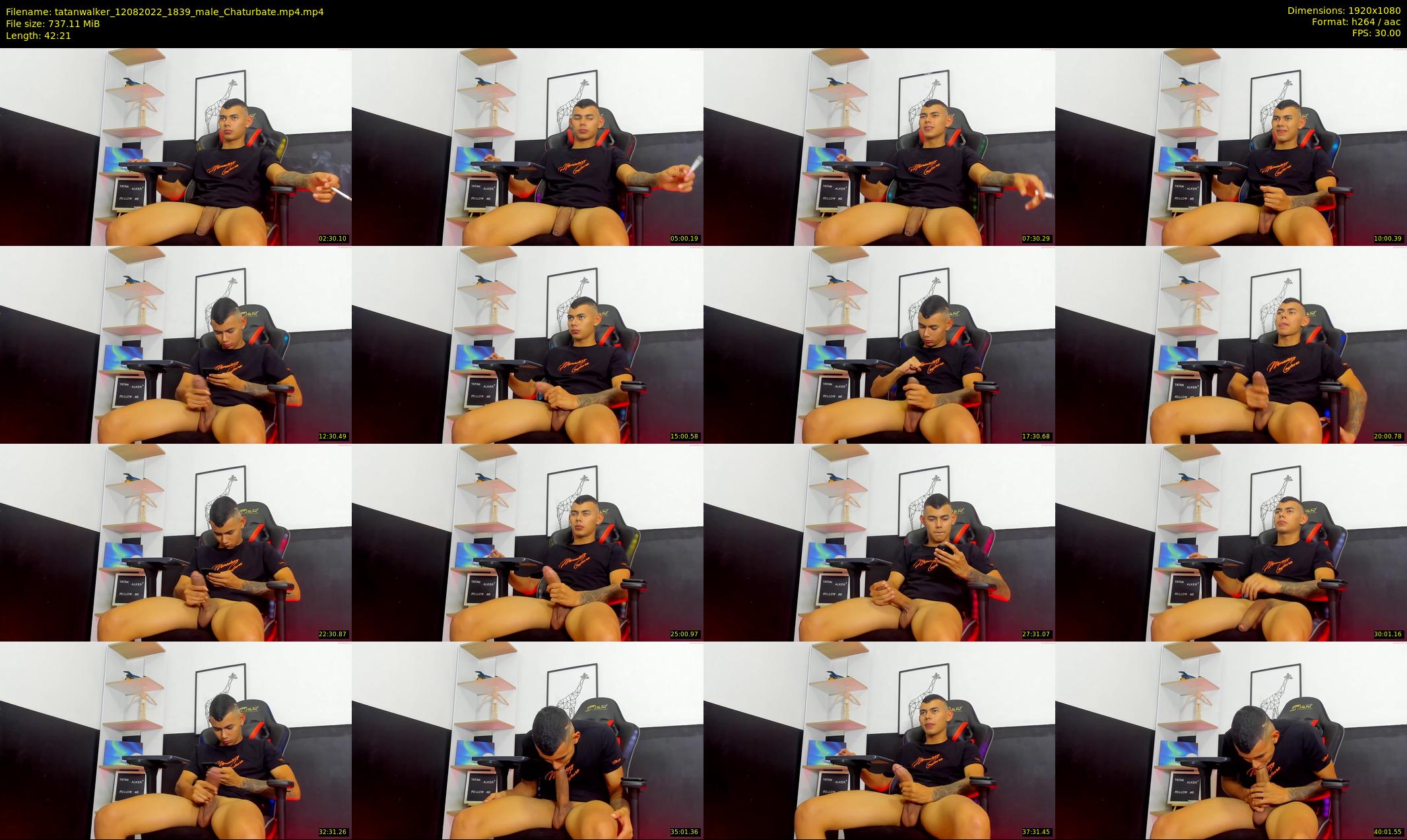 tatanwalker — 43 minute Chaturbate male cam show recording, 1080p, Aug 12, 2022