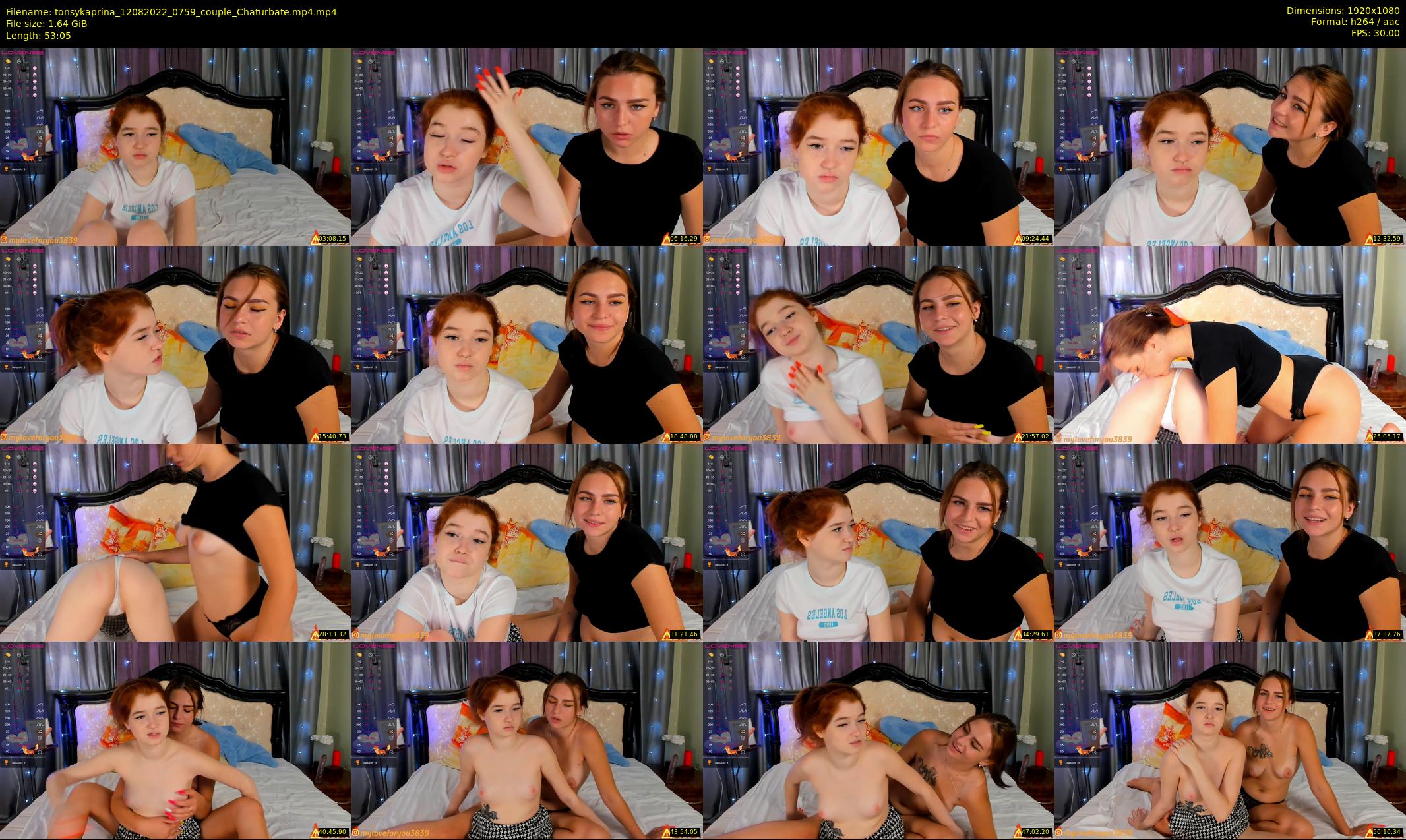 tonsykaprina — 54 minute Chaturbate couple cam show recording, 1080p, Aug 12, 2022