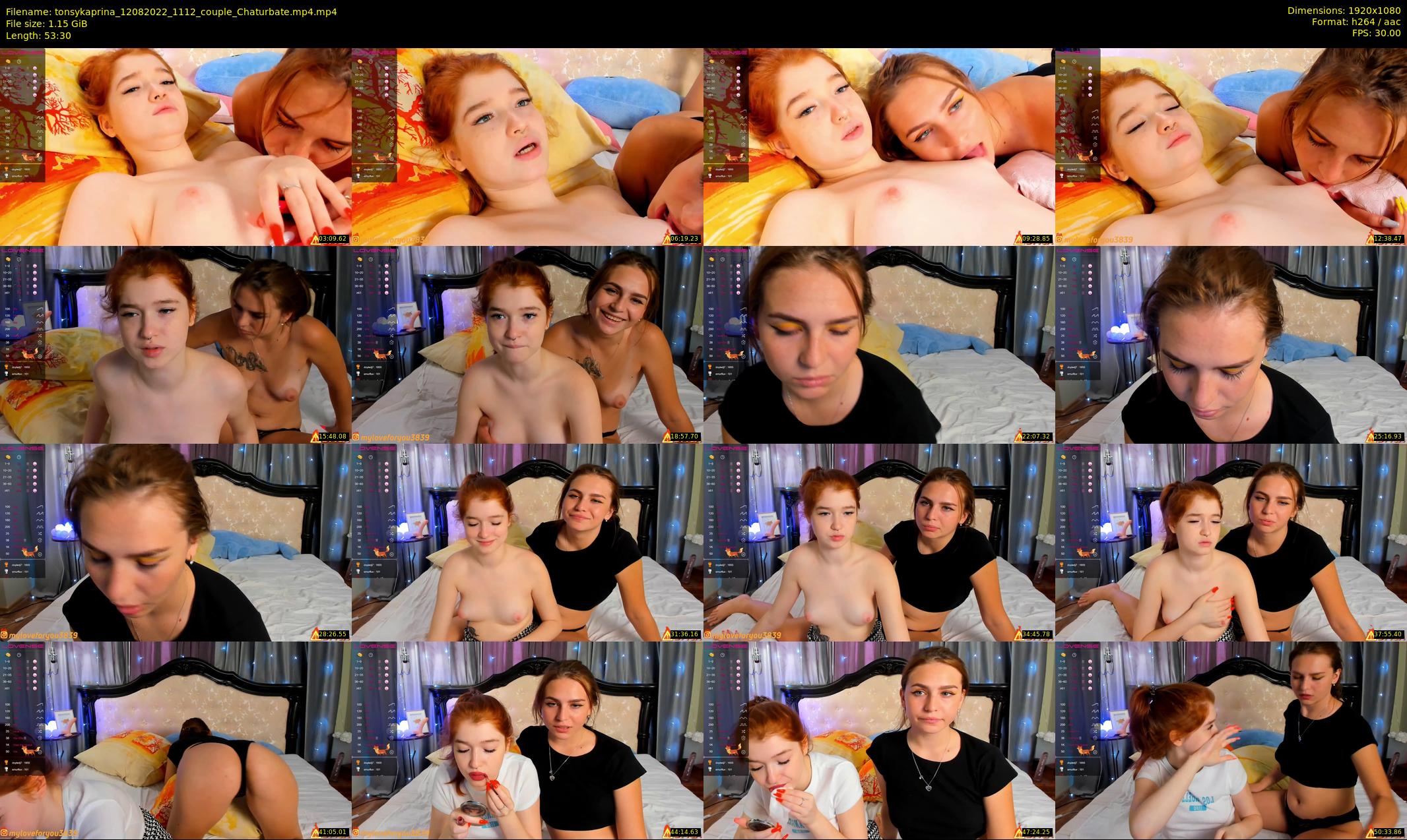 tonsykaprina — 54 minute Chaturbate couple cam show recording, 1080p, Aug 12, 2022