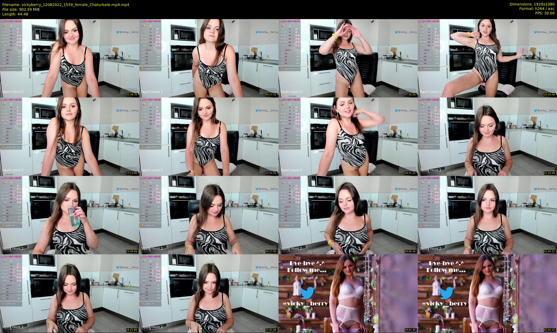 vickyberry — 45 minute Chaturbate female cam show recording, 1080p, Aug 12, 2022