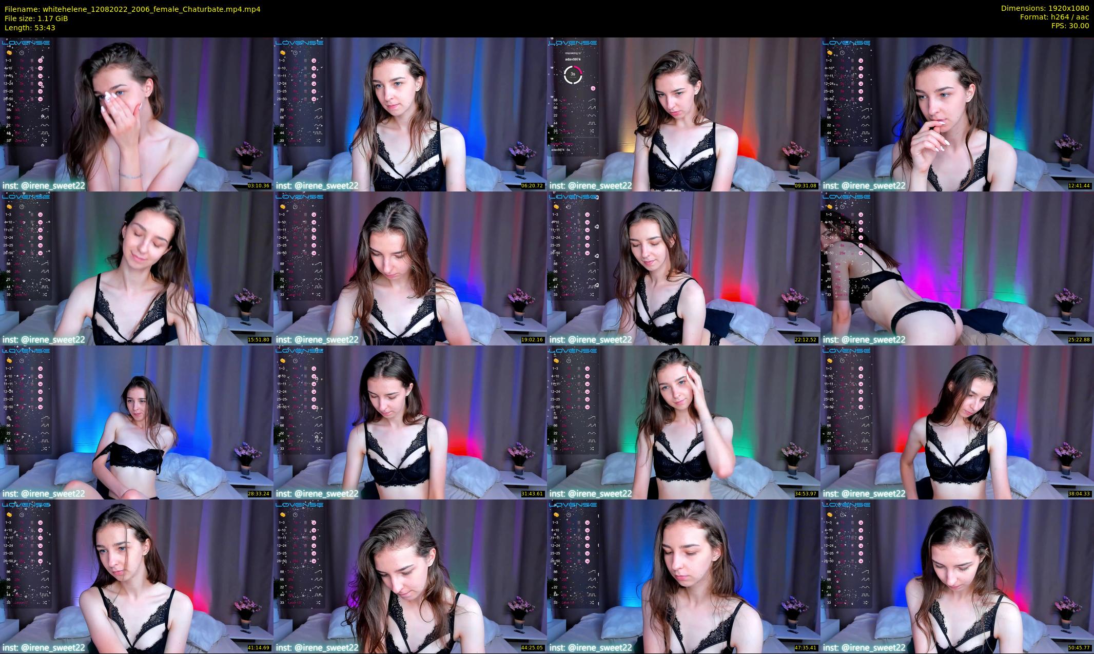 whitehelene — 54 minute Chaturbate female cam show recording, 1080p, Aug 12, 2022