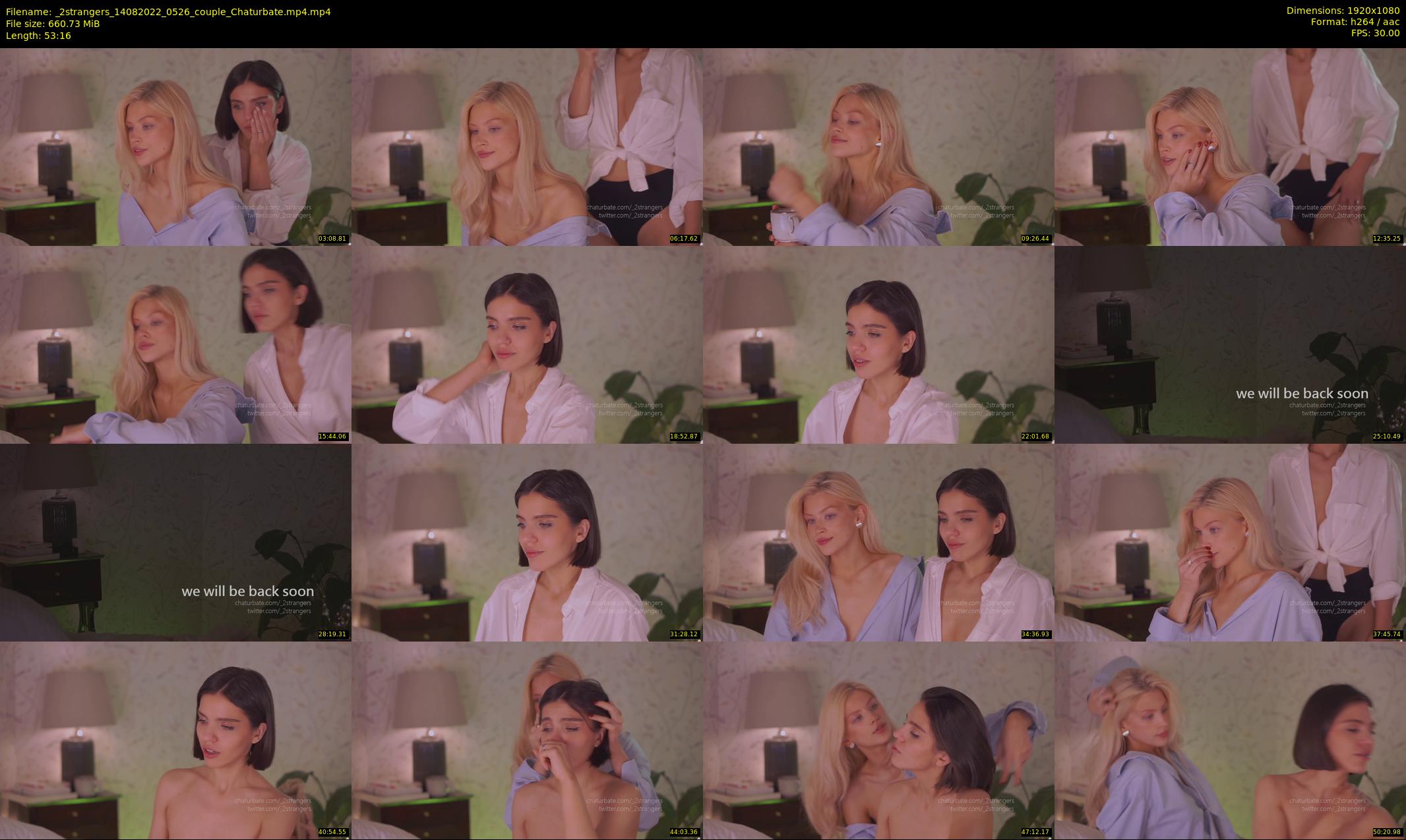 _2strangers — 54 minute Chaturbate couple cam show recording, 1080p, Aug 14, 2022