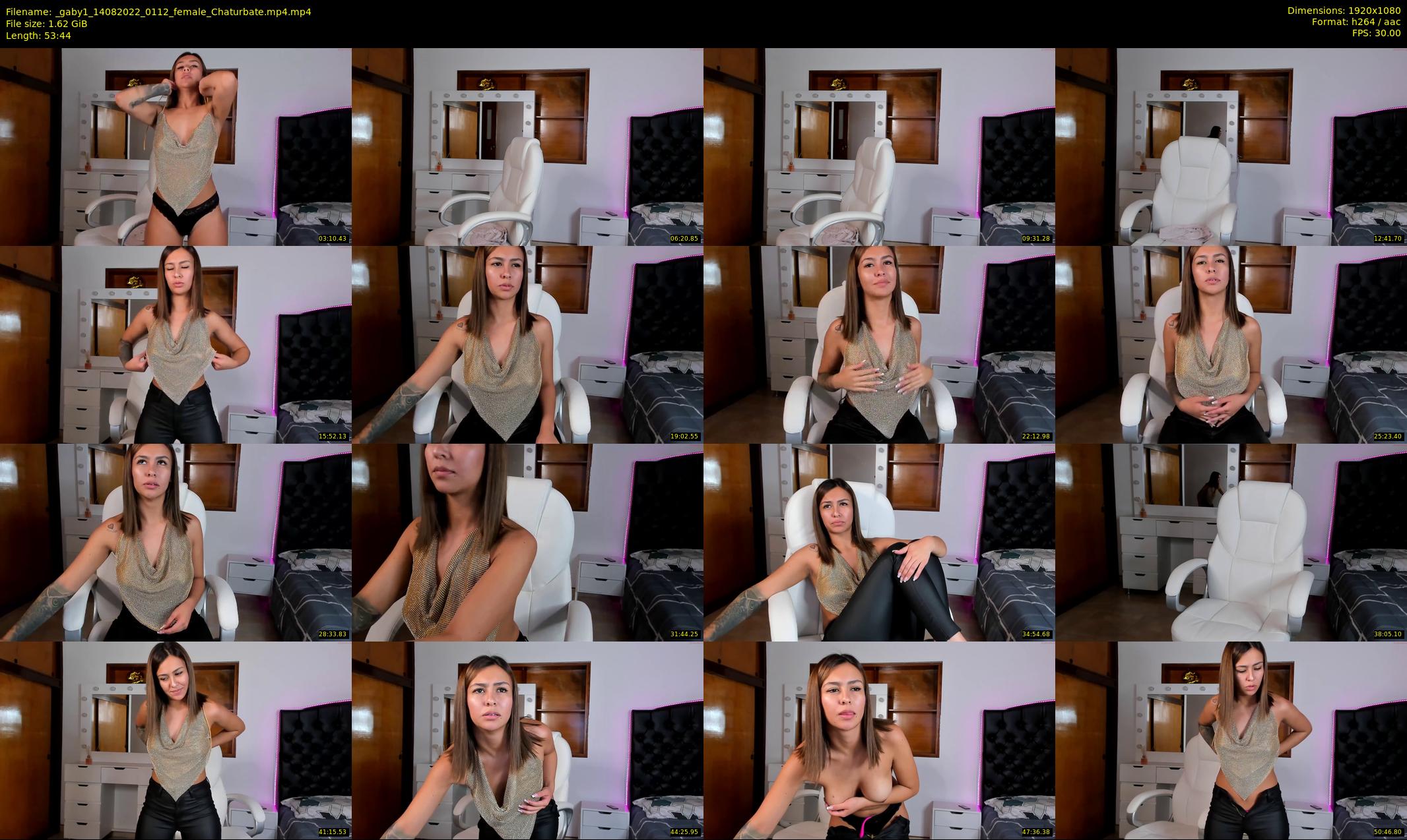 _gaby1 — 54 minute Chaturbate female cam show recording, 1080p, Aug 14, 2022