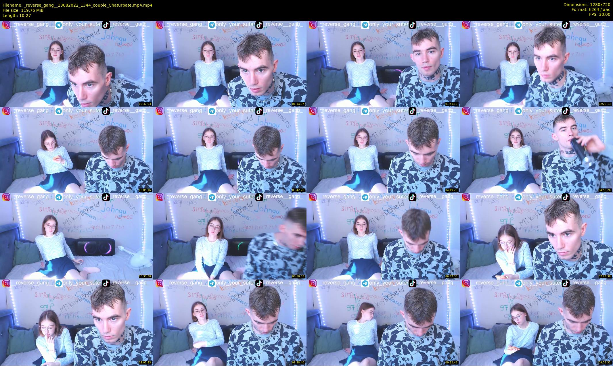 _reverse_gang_ — 11 minute Chaturbate couple cam show recording, 720p, Aug 13, 2022