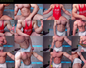 adam_muscle_ — 54 minute Chaturbate male cam show recording, 1080p, Aug 13, 2022