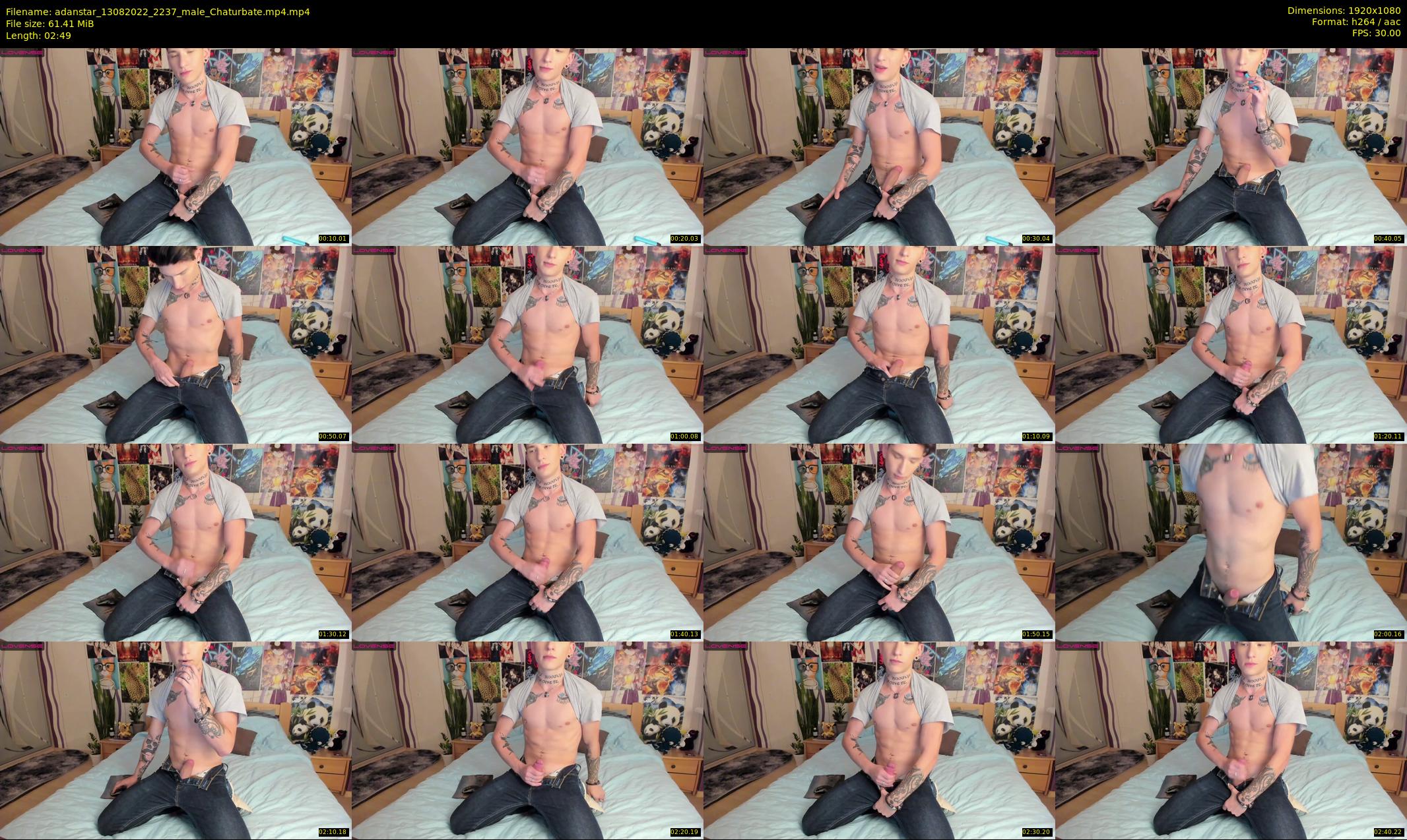 adanstar — 3 minute Chaturbate male cam show recording, 1080p, Aug 13, 2022