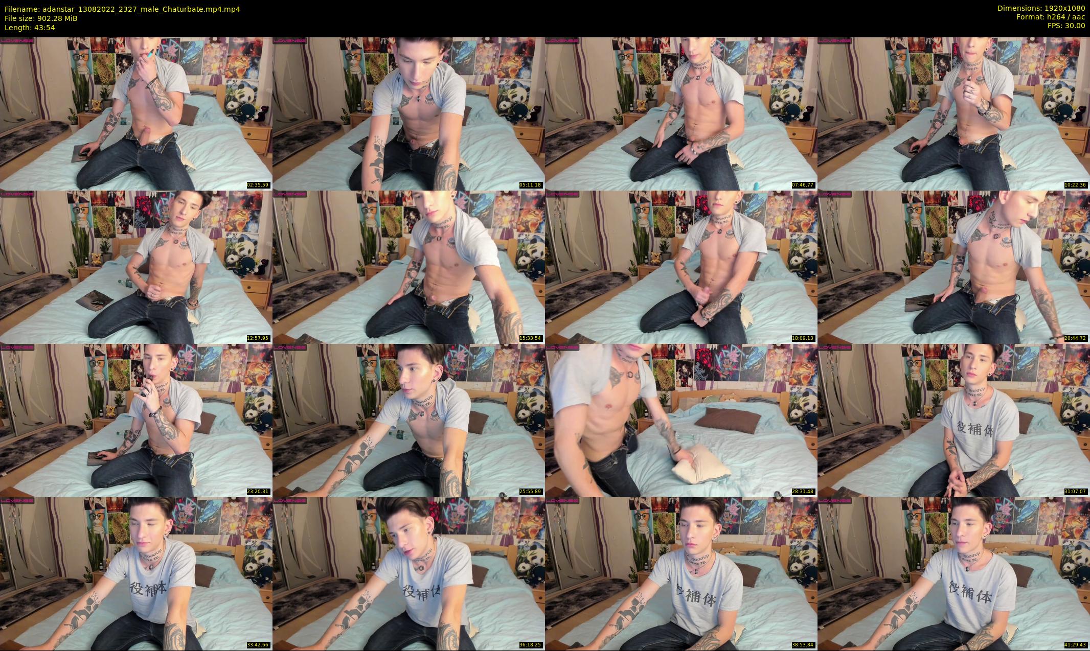adanstar — 44 minute Chaturbate male cam show recording, 1080p, Aug 13, 2022