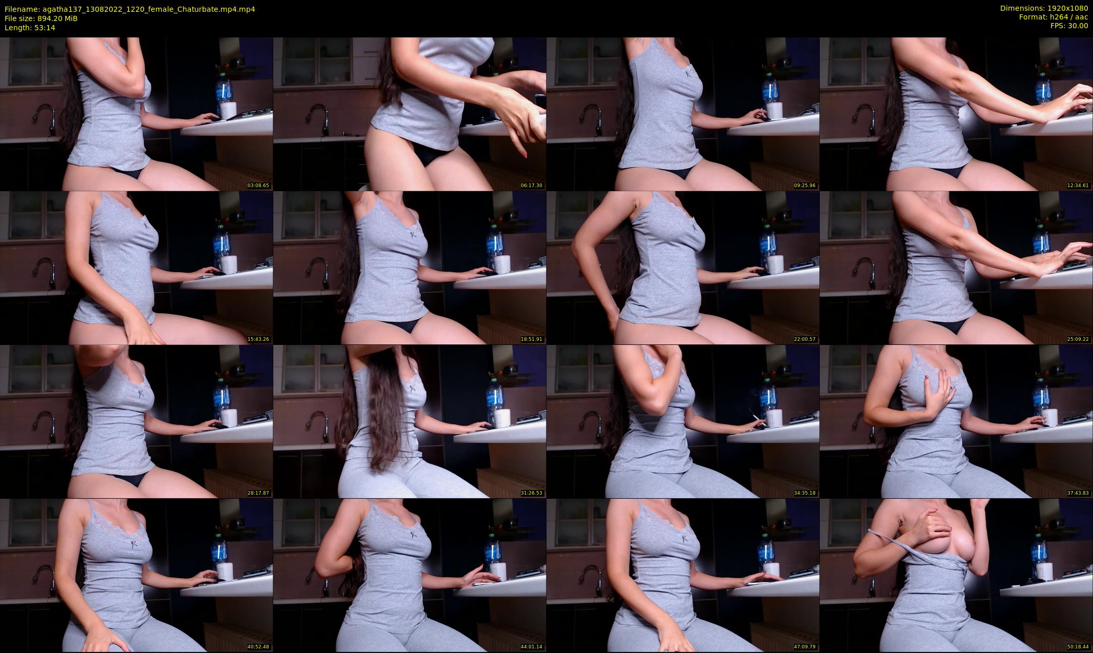 agatha137 — 54 minute Chaturbate female cam show recording, 1080p, Aug 13, 2022