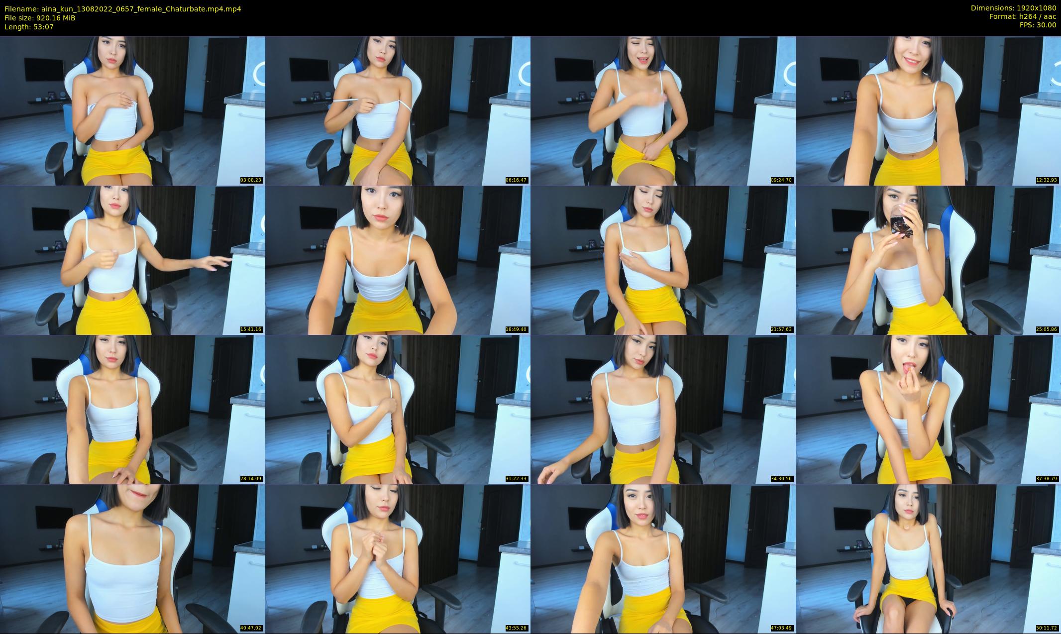 aina_kun — 54 minute Chaturbate female cam show recording, 1080p, Aug 13, 2022