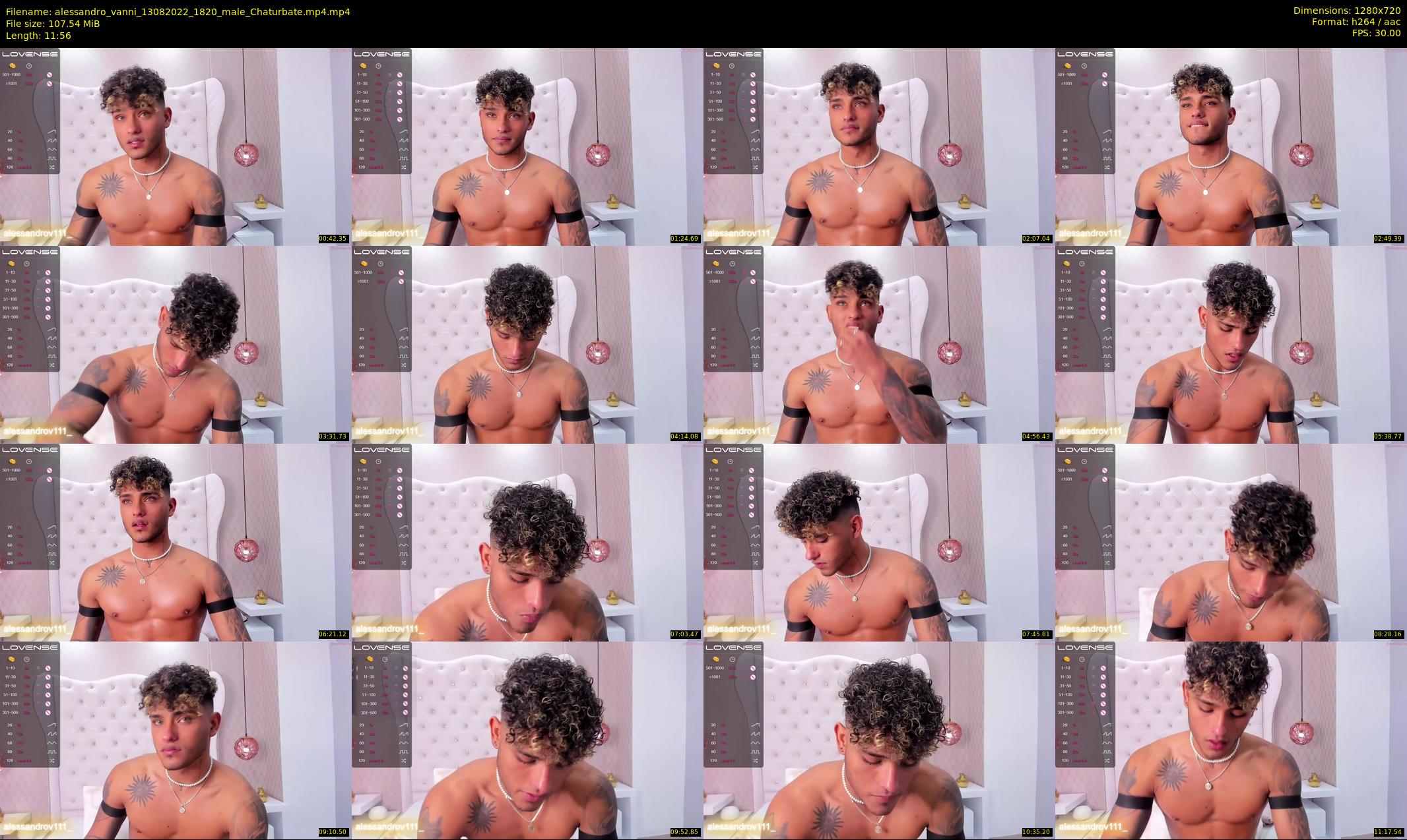 alessandro_vanni — 12 minute Chaturbate male cam show recording, 720p, Aug 13, 2022
