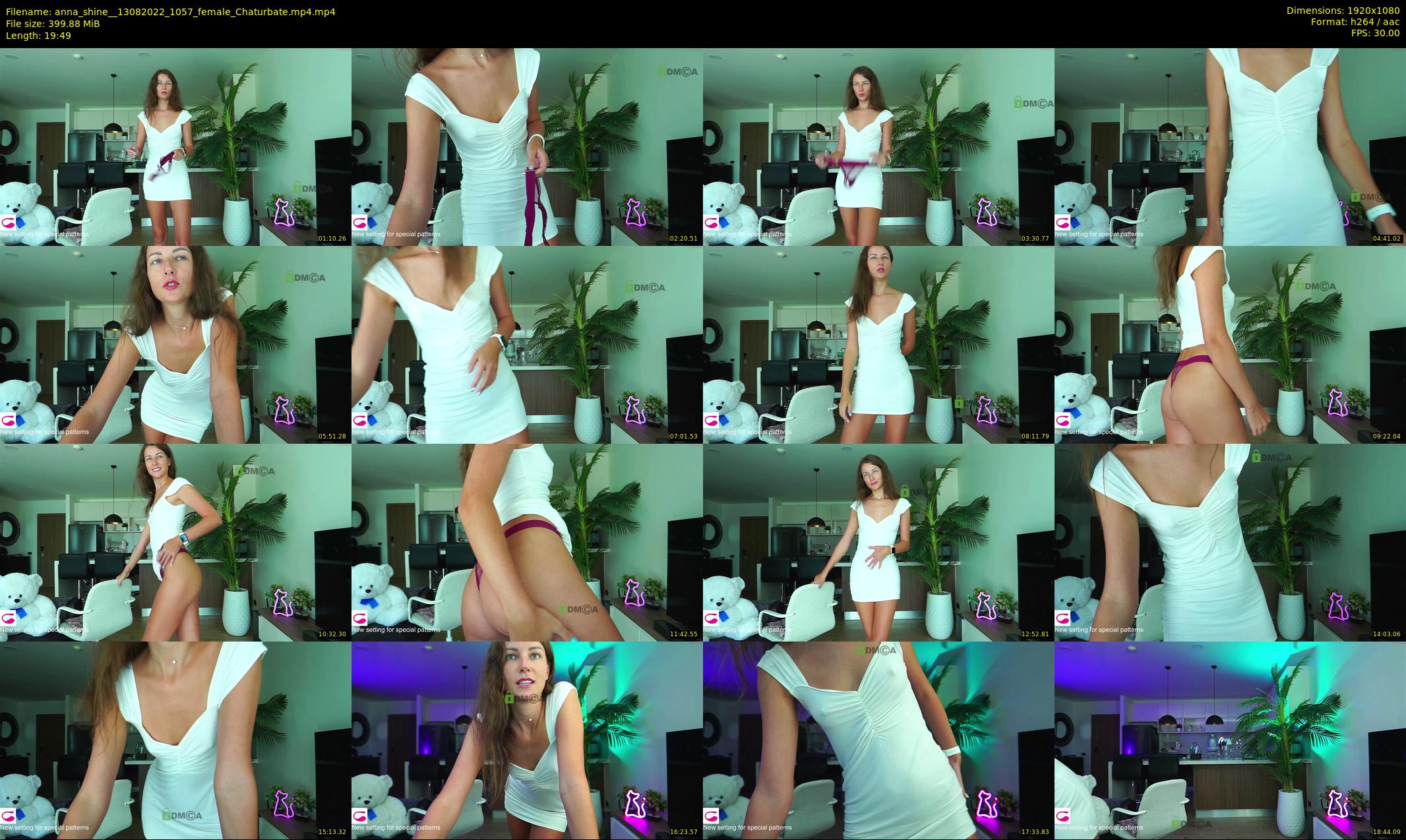 anna_shine_ — 20 minute Chaturbate female cam show recording, 1080p, Aug 13, 2022