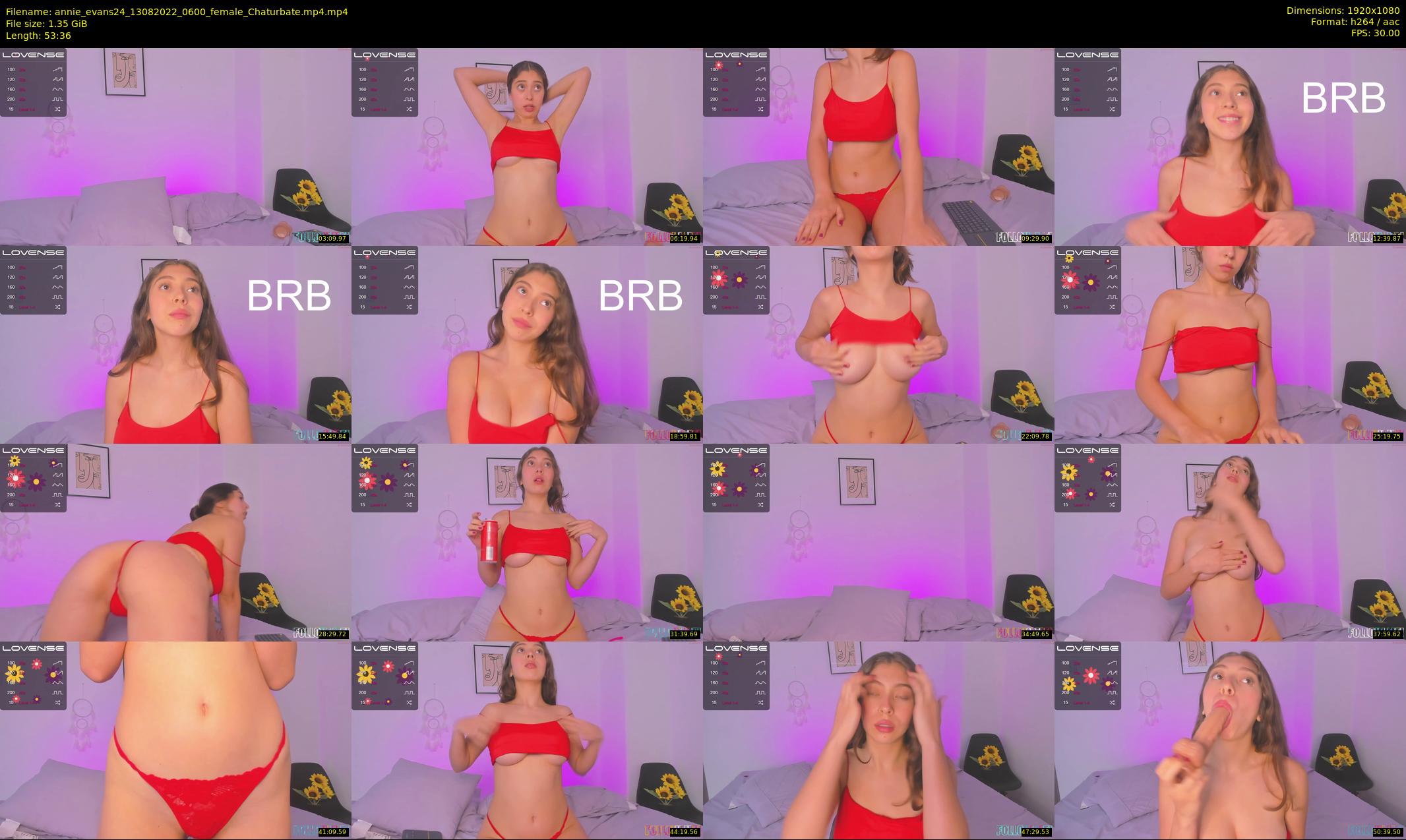 annie_evans24 — 54 minute Chaturbate female cam show recording, 1080p, Aug 13, 2022