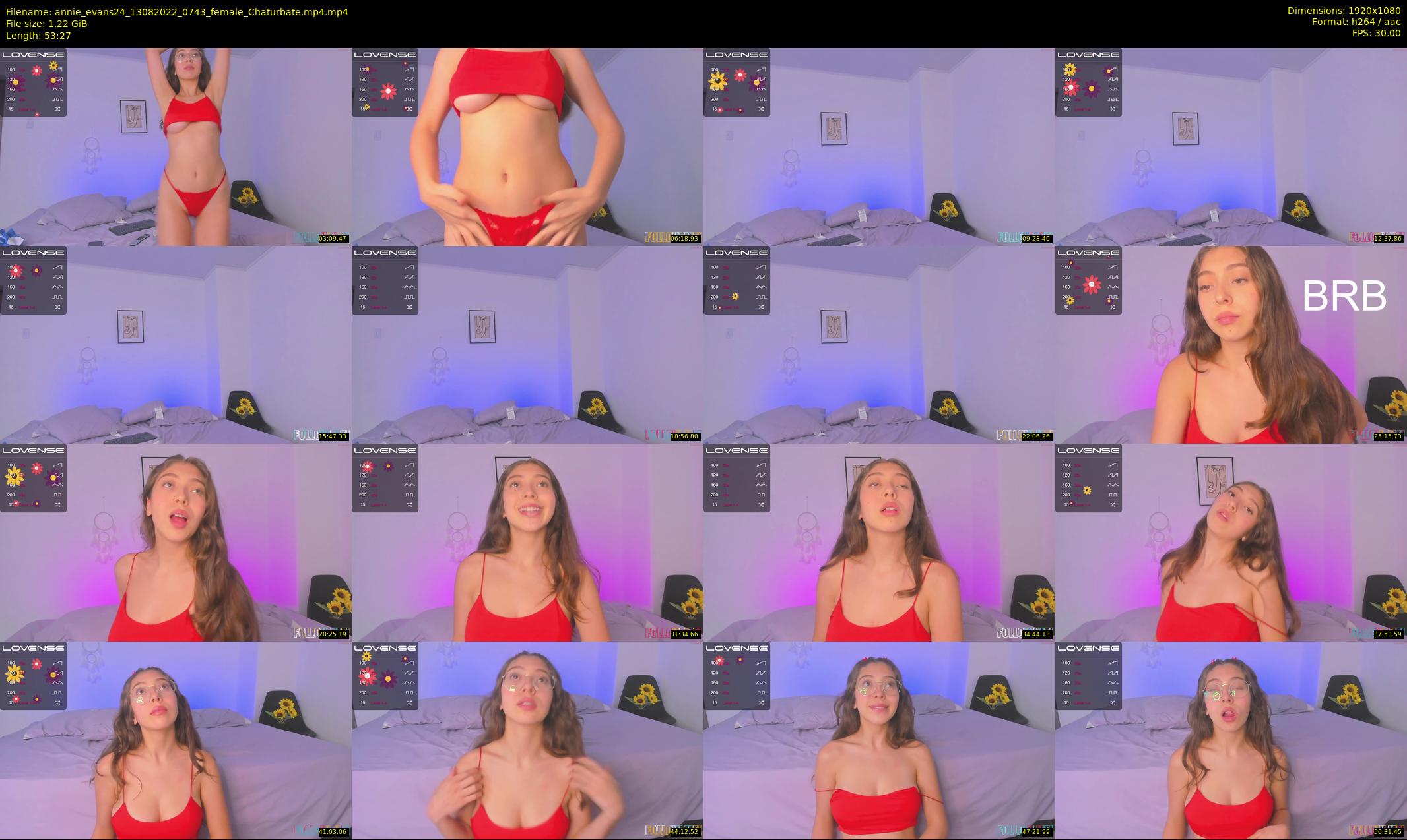 annie_evans24 — 54 minute Chaturbate female cam show recording, 1080p, Aug 13, 2022
