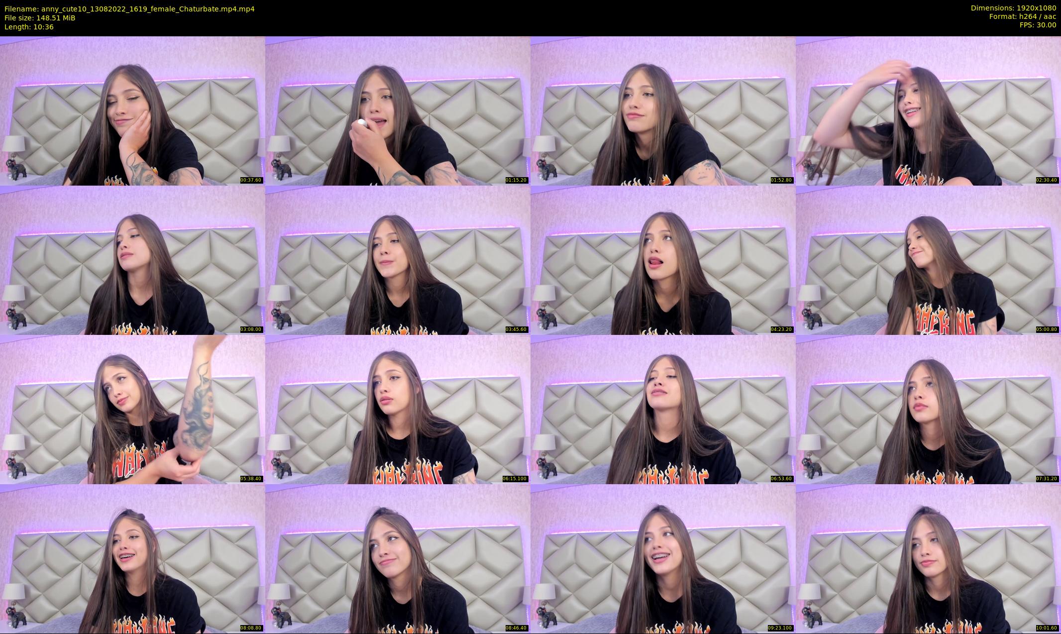anny_cute10 — 11 minute Chaturbate female cam show recording, 1080p, Aug 13, 2022