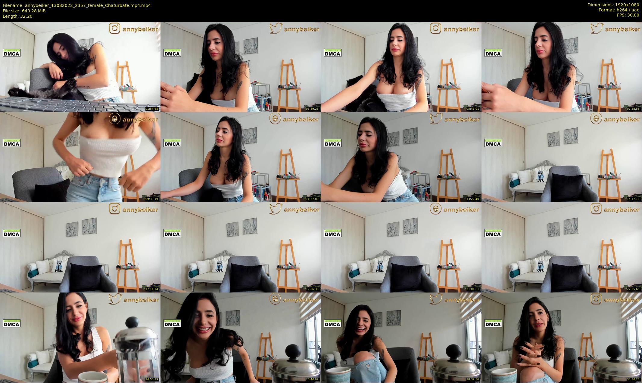 annybeiker — 33 minute Chaturbate female cam show recording, 1080p, Aug 13, 2022