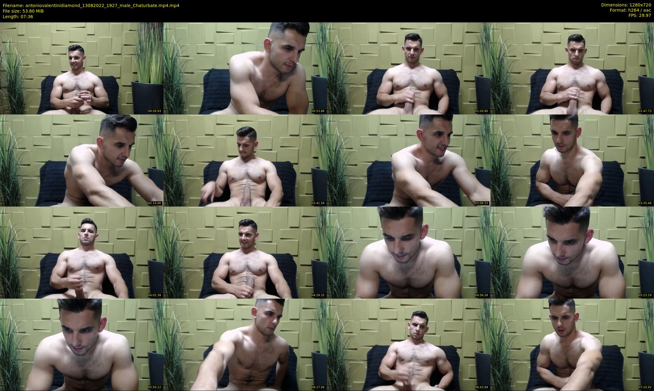 antoniovalentinidiamond — 8 minute Chaturbate male cam show recording, 720p, Aug 13, 2022