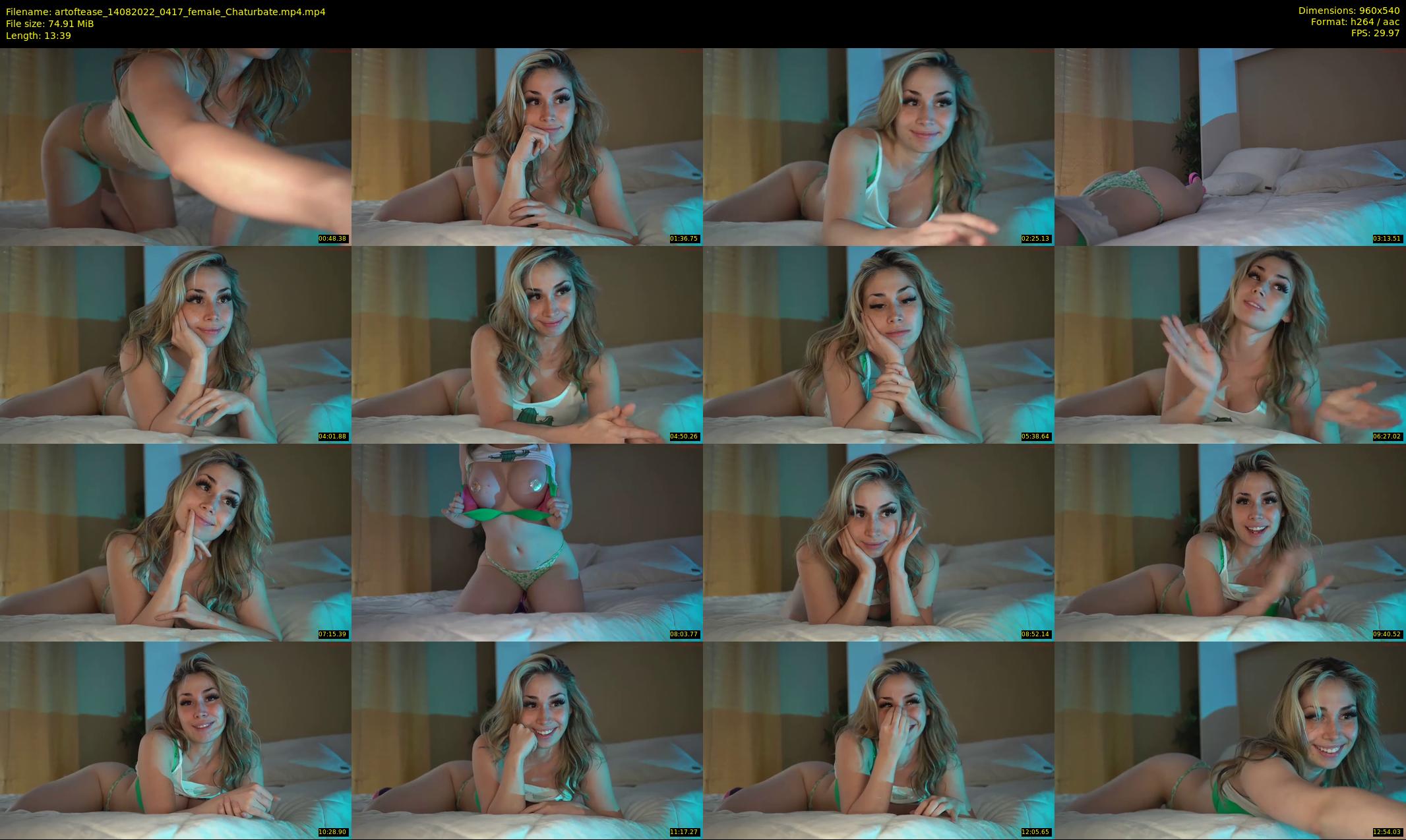 artoftease — 14 minute Chaturbate female cam show recording, 480p, Aug 14, 2022