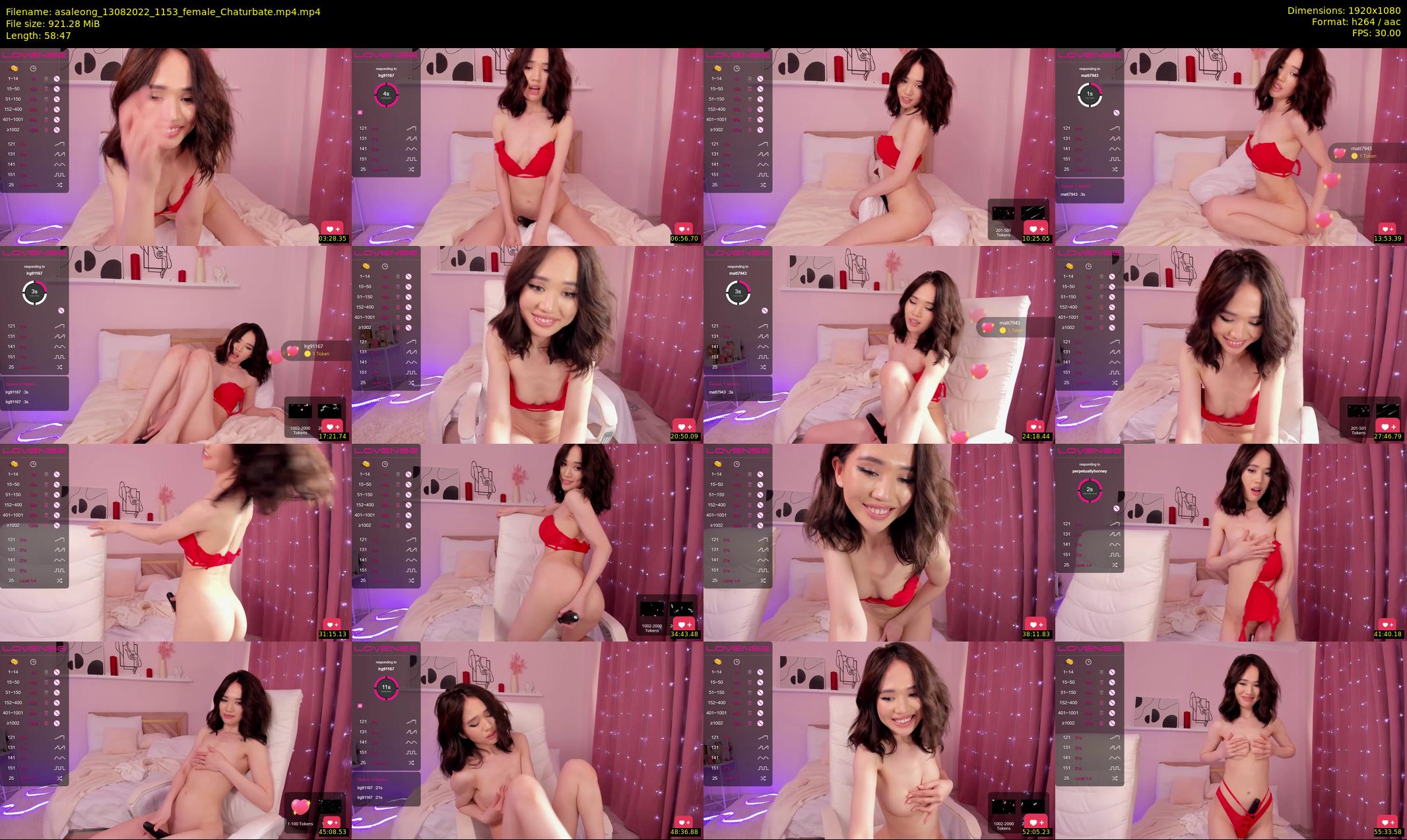 asaleong — 59 minute Chaturbate female cam show recording, 1080p, Aug 13, 2022