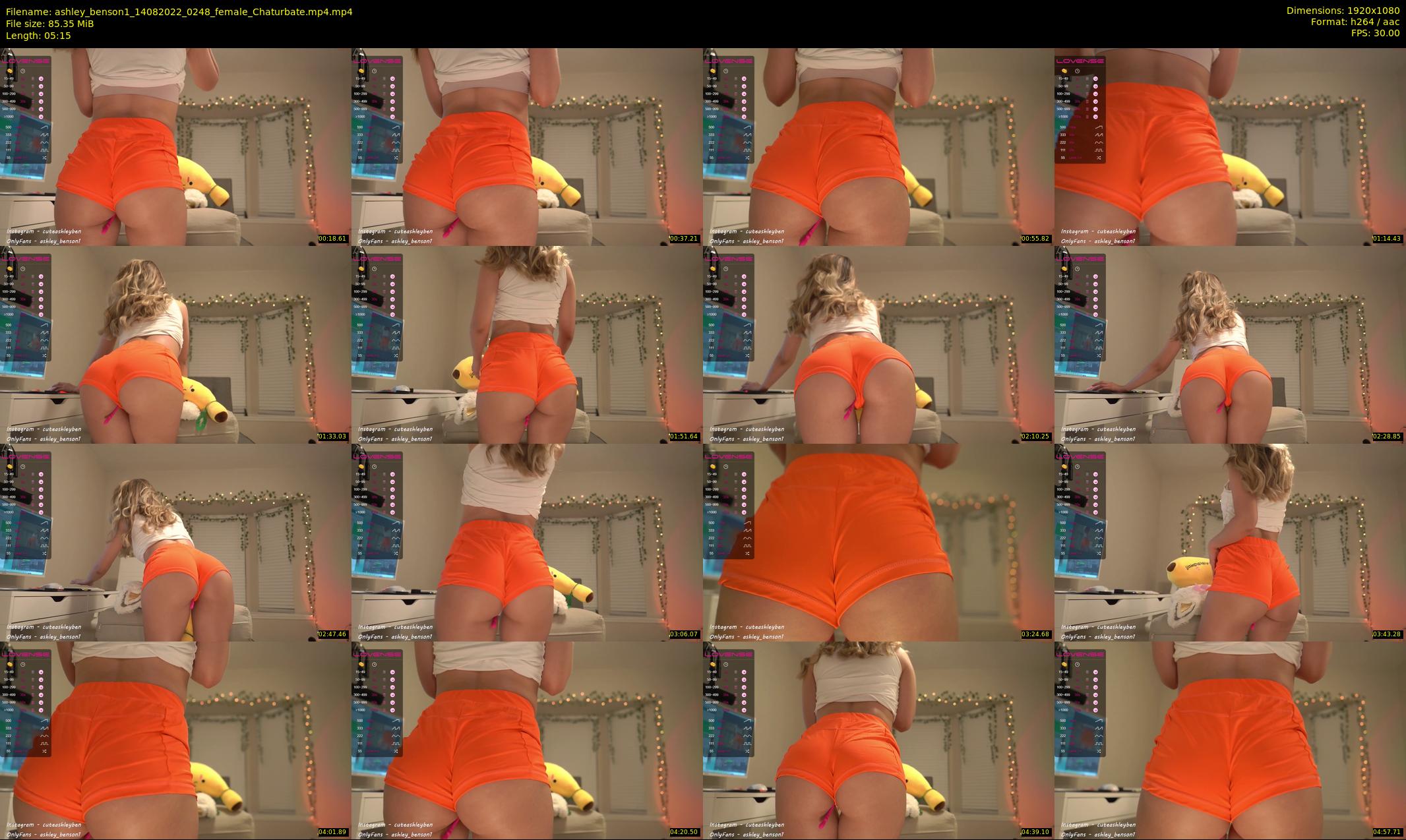 ashley_benson1 — 6 minute Chaturbate female cam show recording, 1080p, Aug 14, 2022