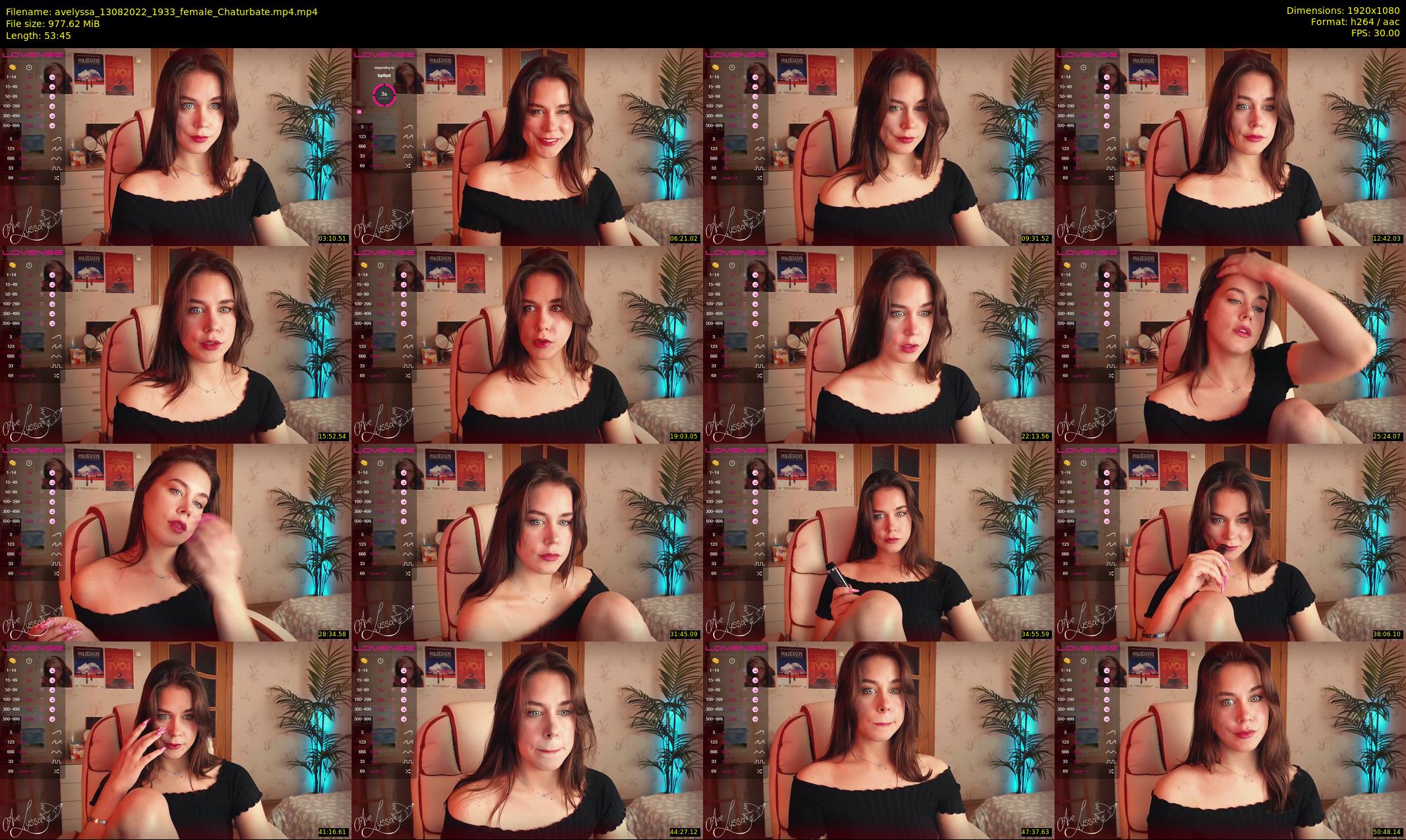 avelyssa — 54 minute Chaturbate female cam show recording, 1080p, Aug 13, 2022