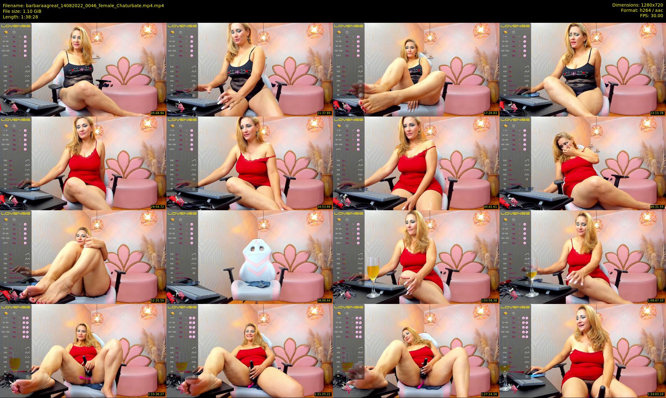 barbaraagreat — 99 minute Chaturbate female cam show recording, 720p, Aug 14, 2022