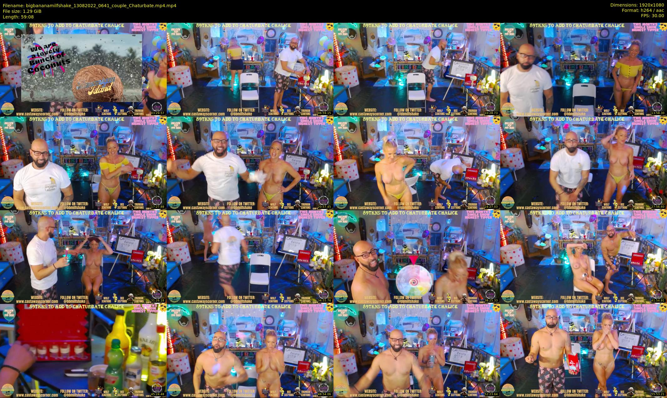 bigbananamilfshake — 60 minute Chaturbate couple cam show recording, 1080p, Aug 13, 2022