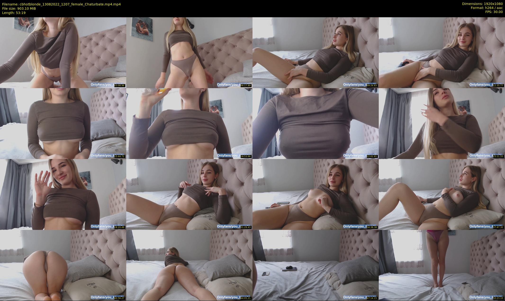 cbhotblonde — 54 minute Chaturbate female cam show recording, 1080p, Aug 13, 2022