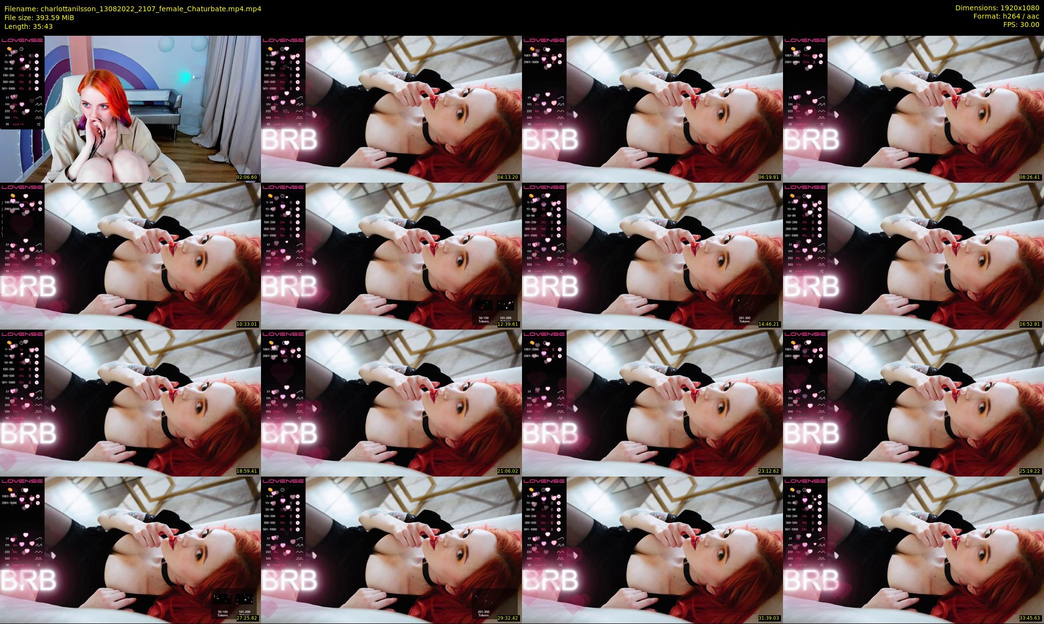 charlottanilsson — 36 minute Chaturbate female cam show recording, 1080p, Aug 13, 2022