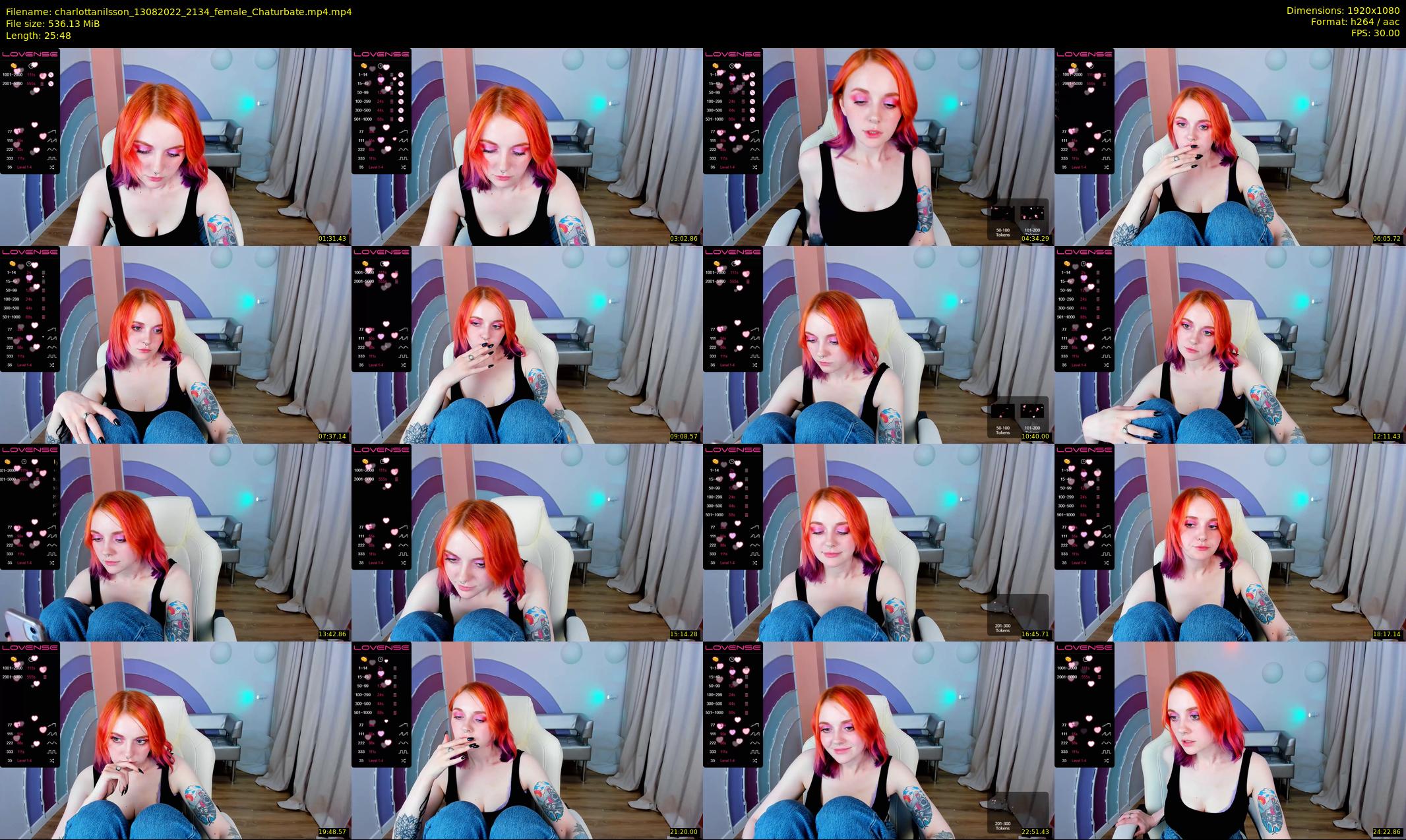 charlottanilsson — 26 minute Chaturbate female cam show recording, 1080p, Aug 13, 2022