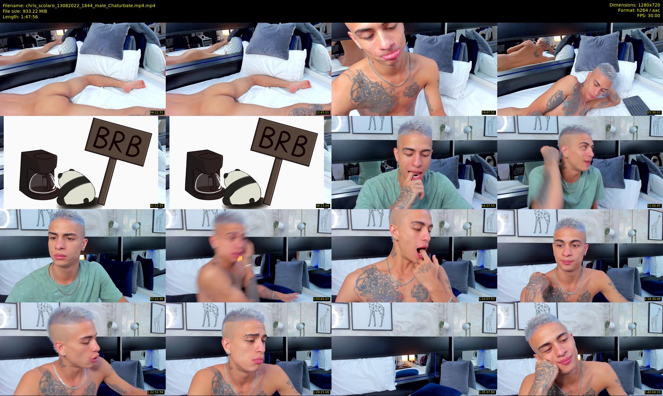 chris_scolaro — 108 minute Chaturbate male cam show recording, 720p, Aug 13, 2022