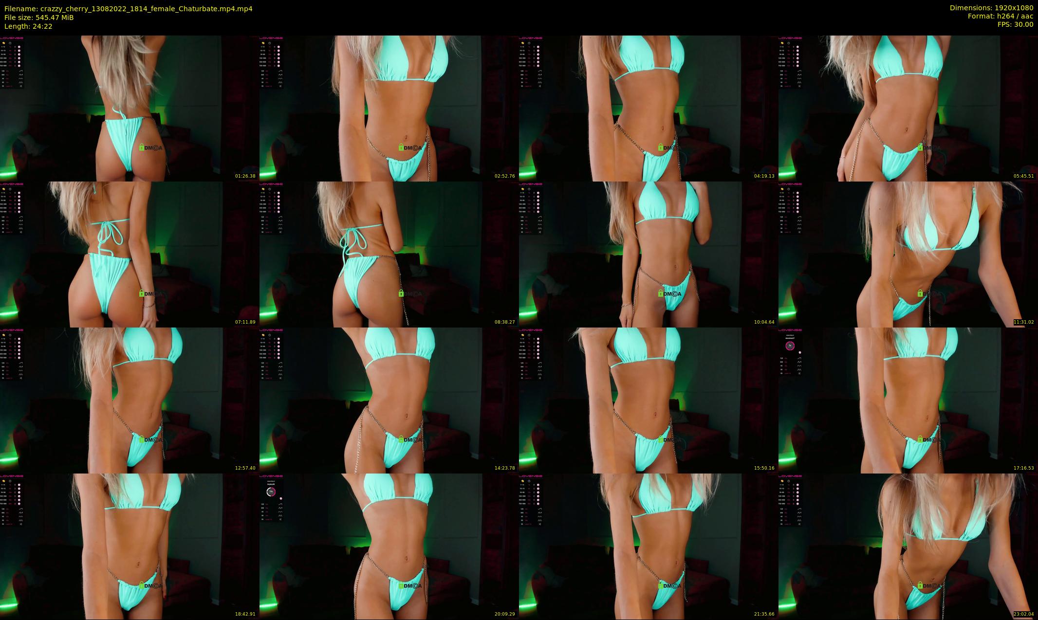crazzy_cherry — 25 minute Chaturbate female cam show recording, 1080p, Aug 13, 2022