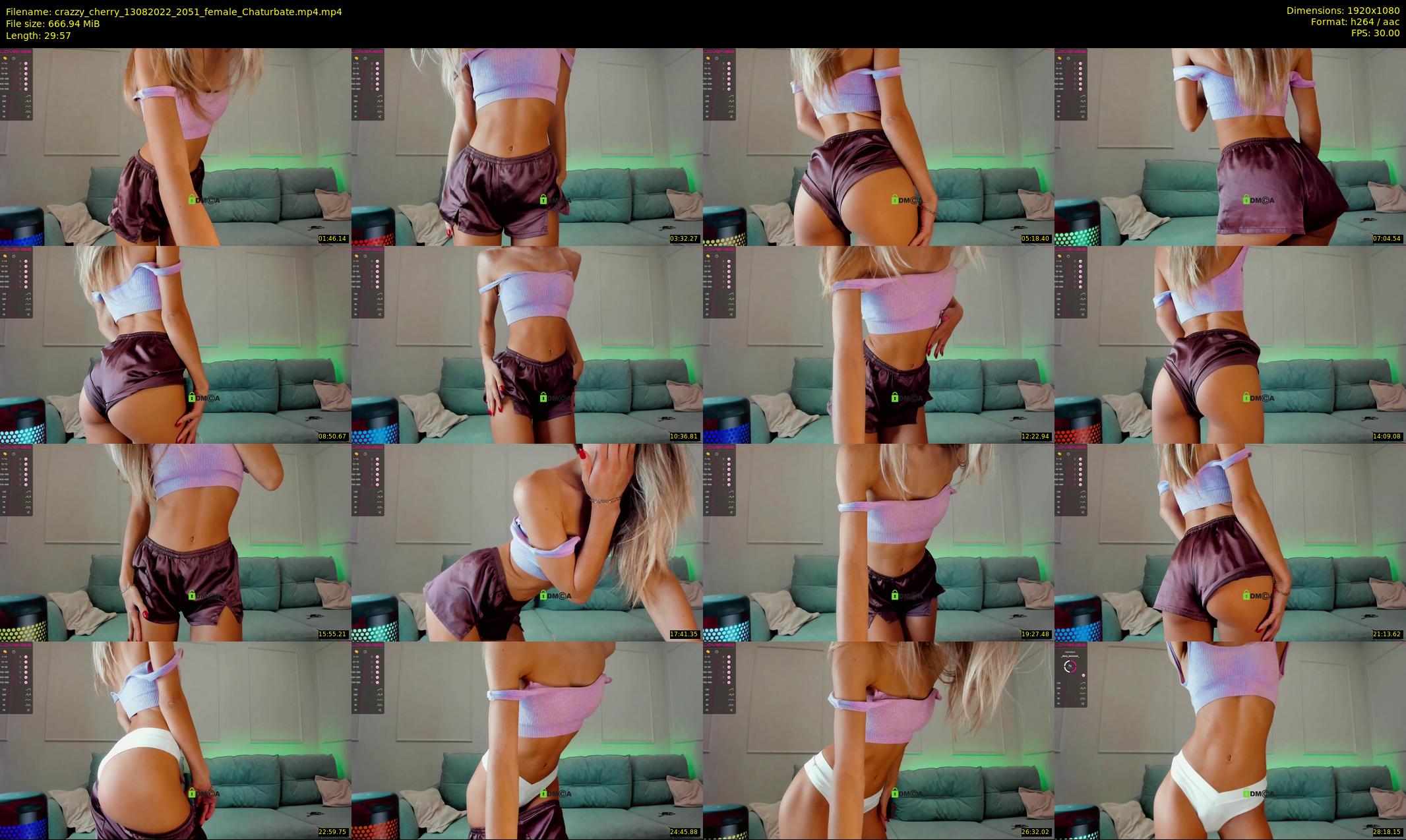 crazzy_cherry — 30 minute Chaturbate female cam show recording, 1080p, Aug 13, 2022