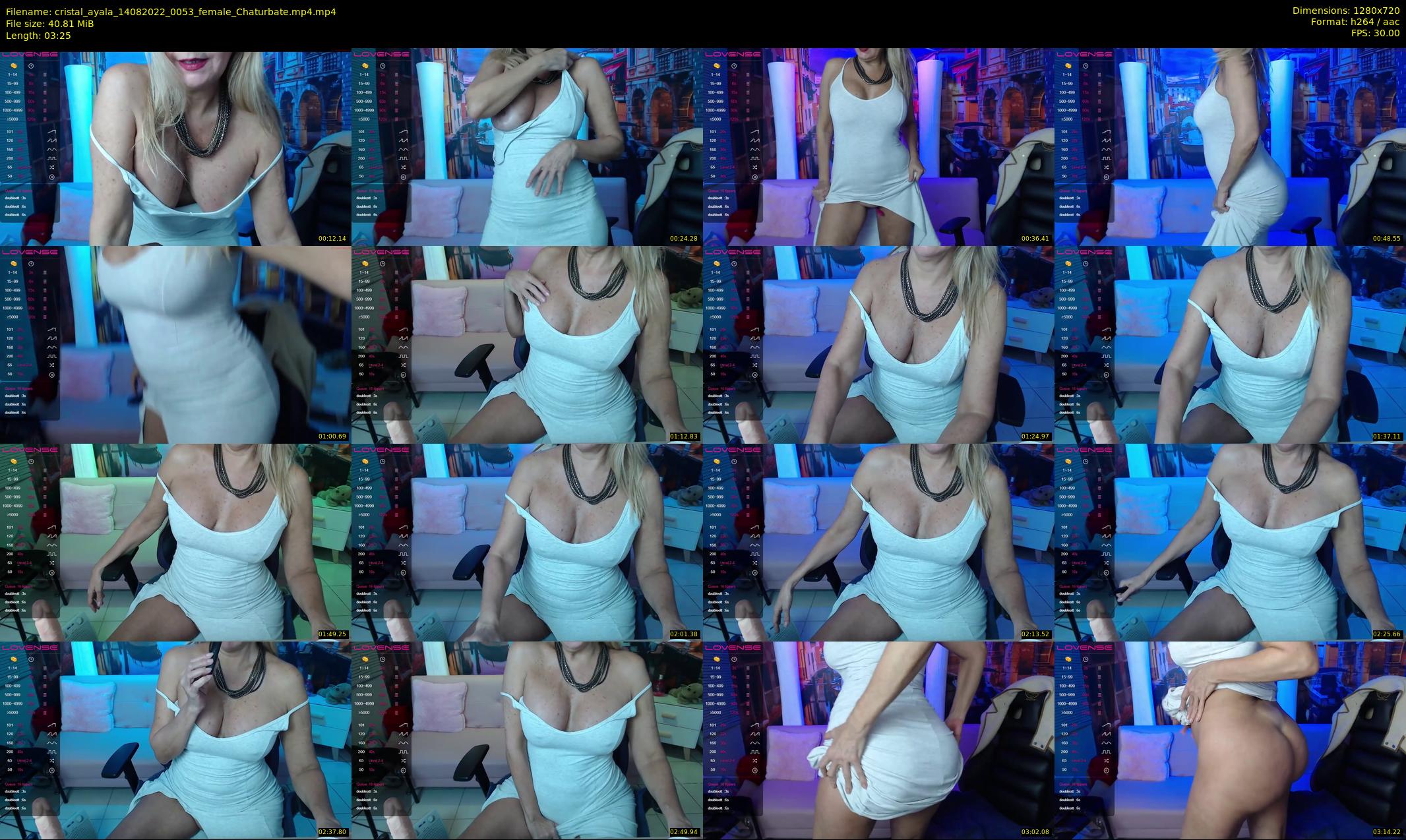 cristal_ayala — 4 minute Chaturbate female cam show recording, 720p, Aug 14, 2022