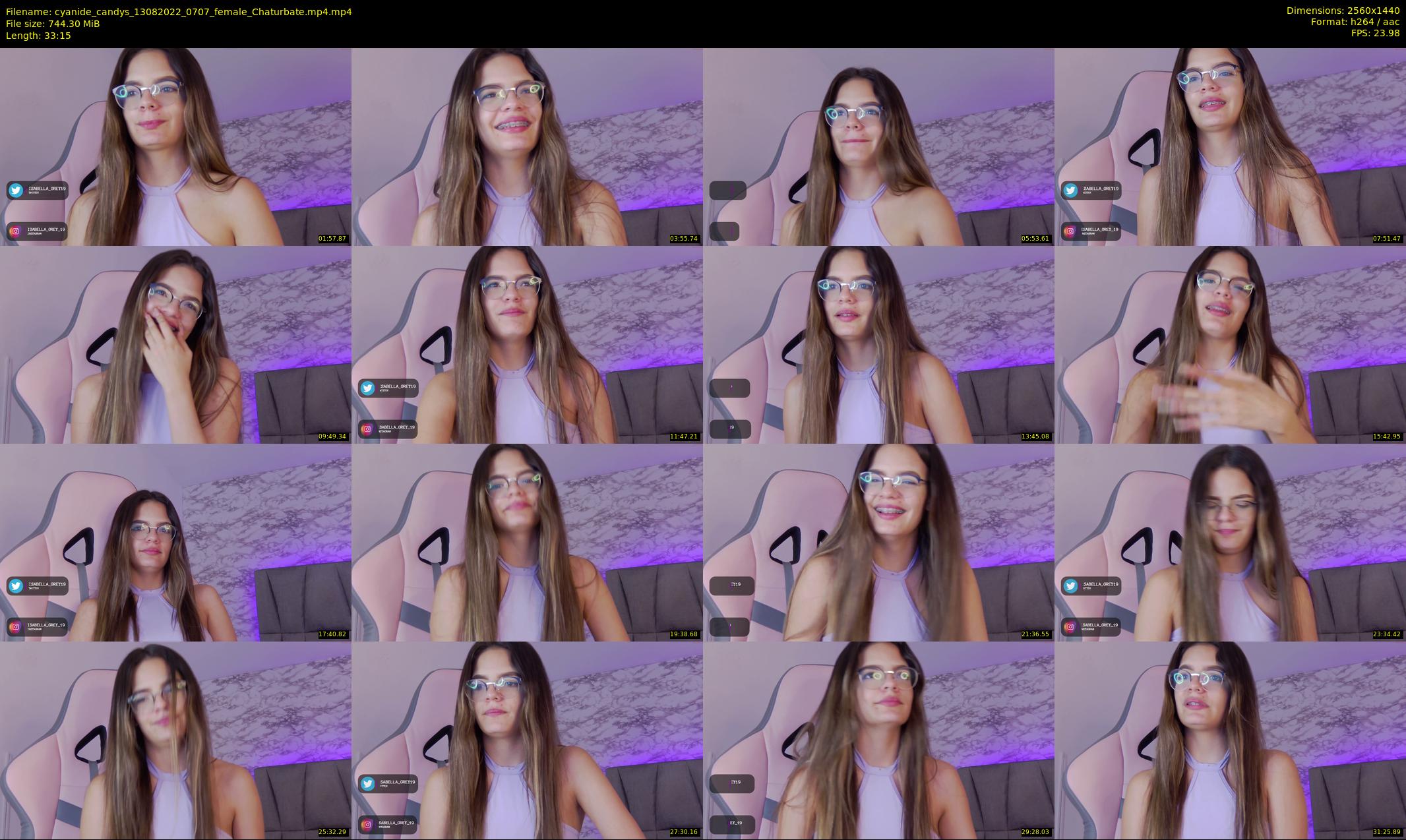 cyanide_candys — 34 minute Chaturbate female cam show recording, 1080p, Aug 13, 2022