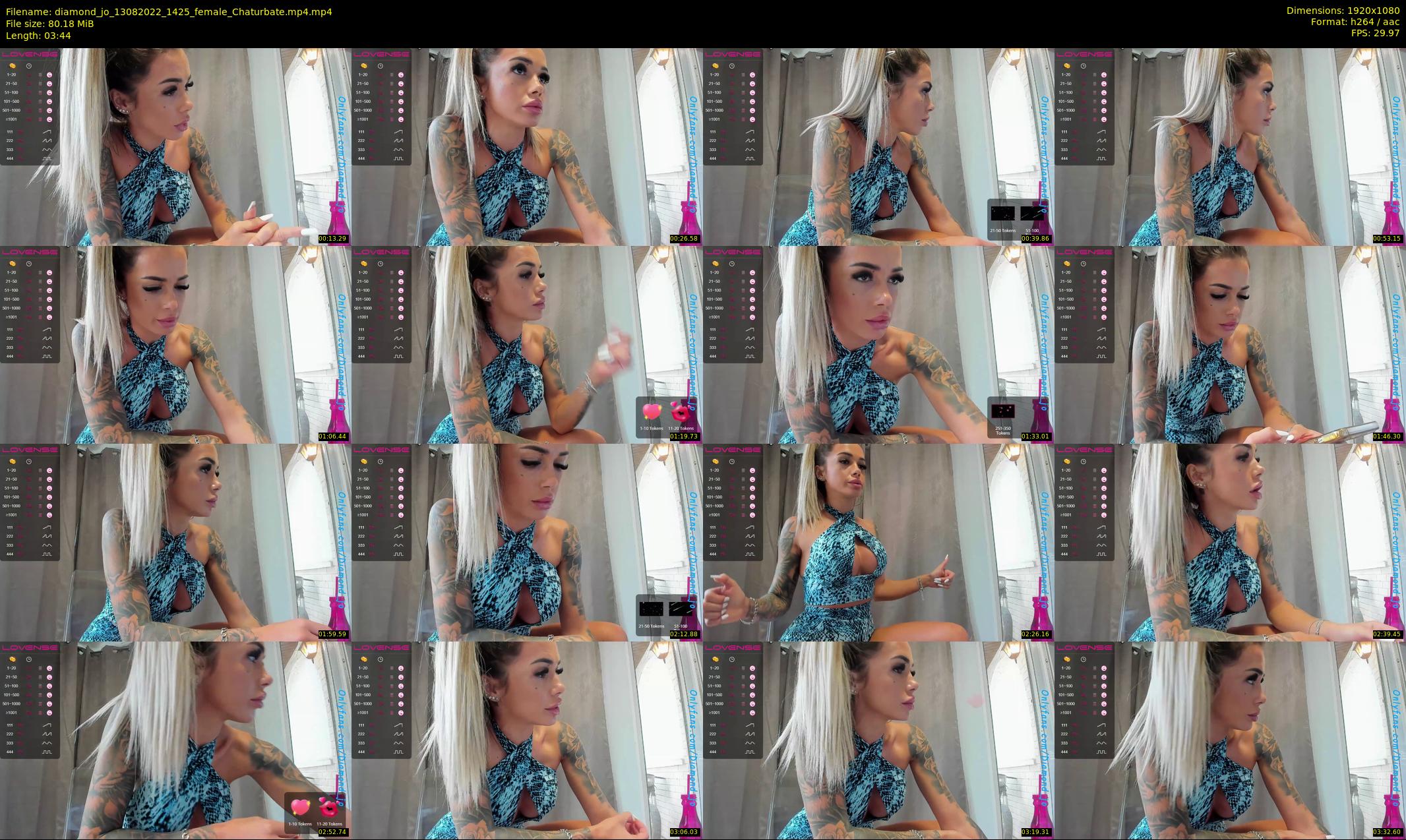 diamond_jo — 4 minute Chaturbate female cam show recording, 1080p, Aug 13, 2022