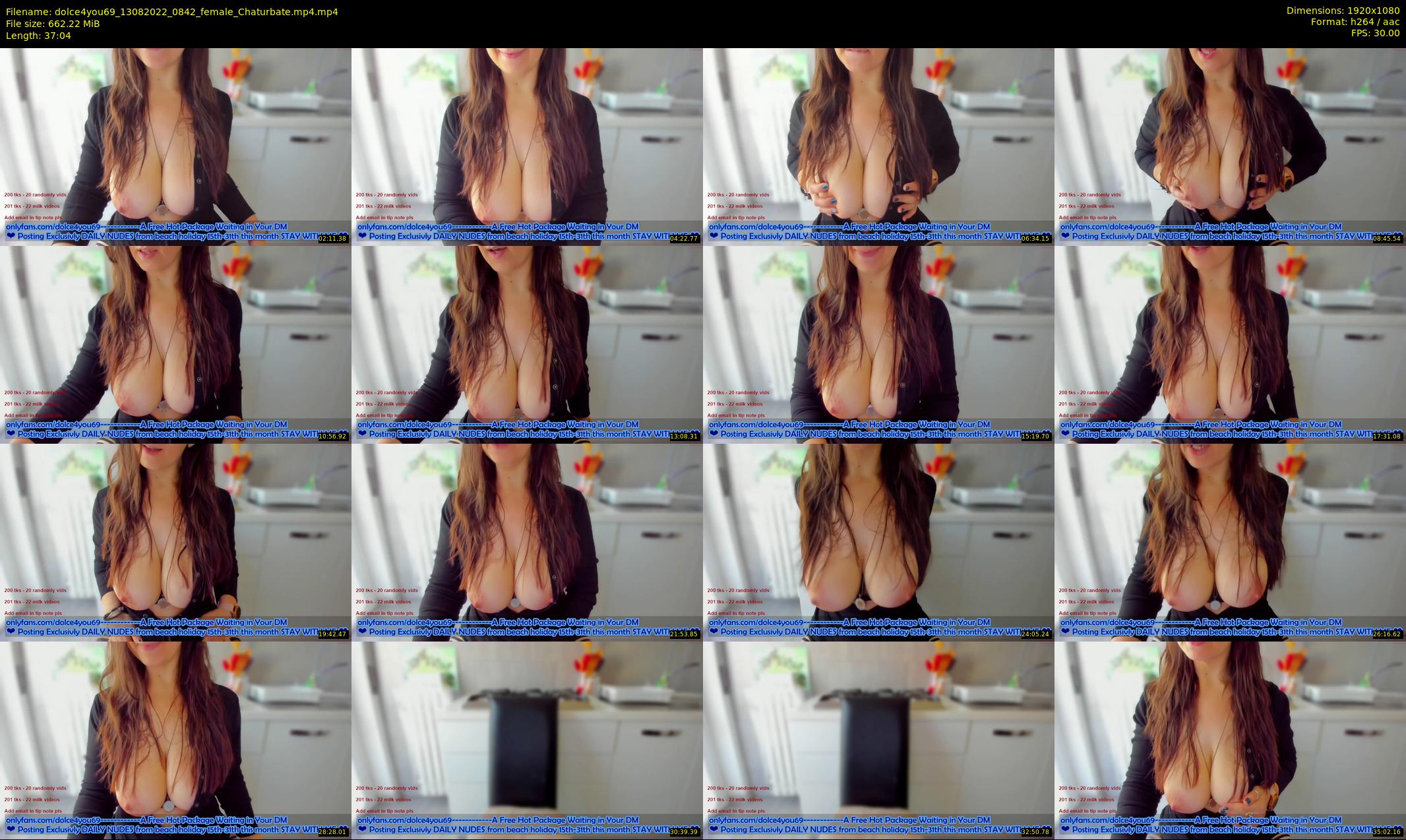dolce4you69 — 38 minute Chaturbate female cam show recording, 1080p, Aug 13, 2022
