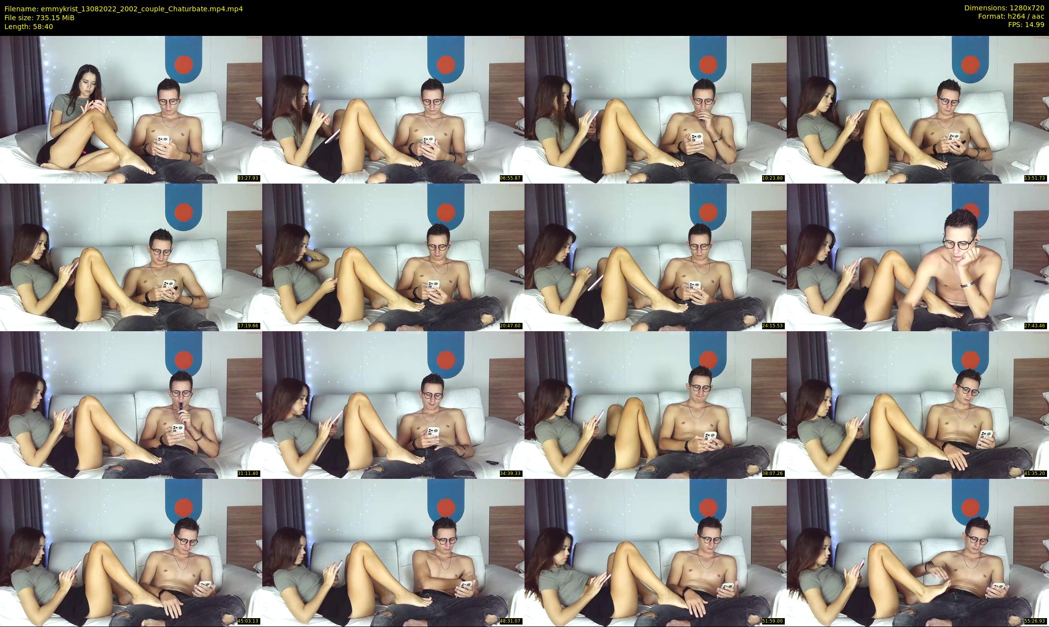 emmykrist — 59 minute Chaturbate couple cam show recording, 720p, Aug 13, 2022